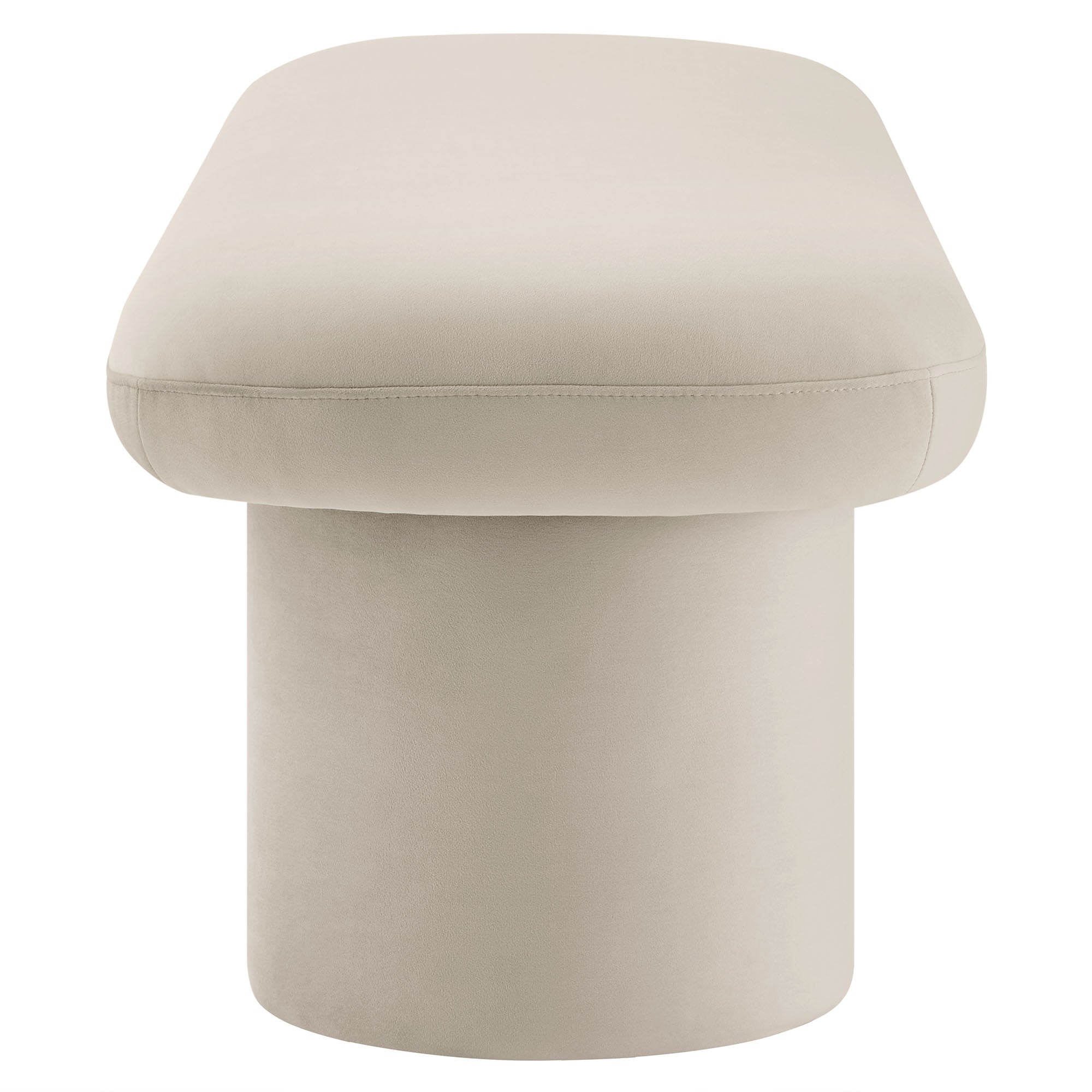 Orla Performance Velvet Bench - Taupe