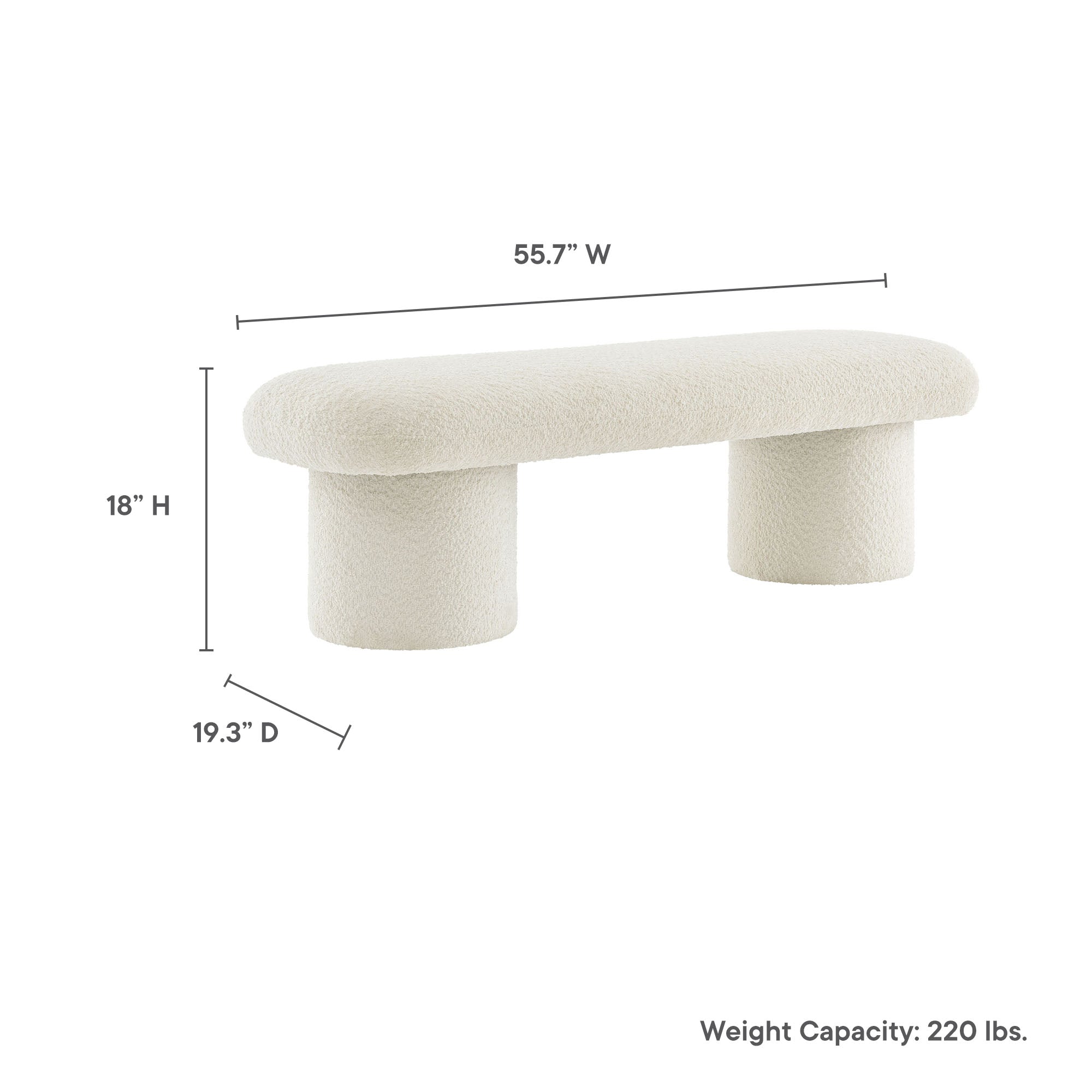 Orla Chenille Upholstered Bench