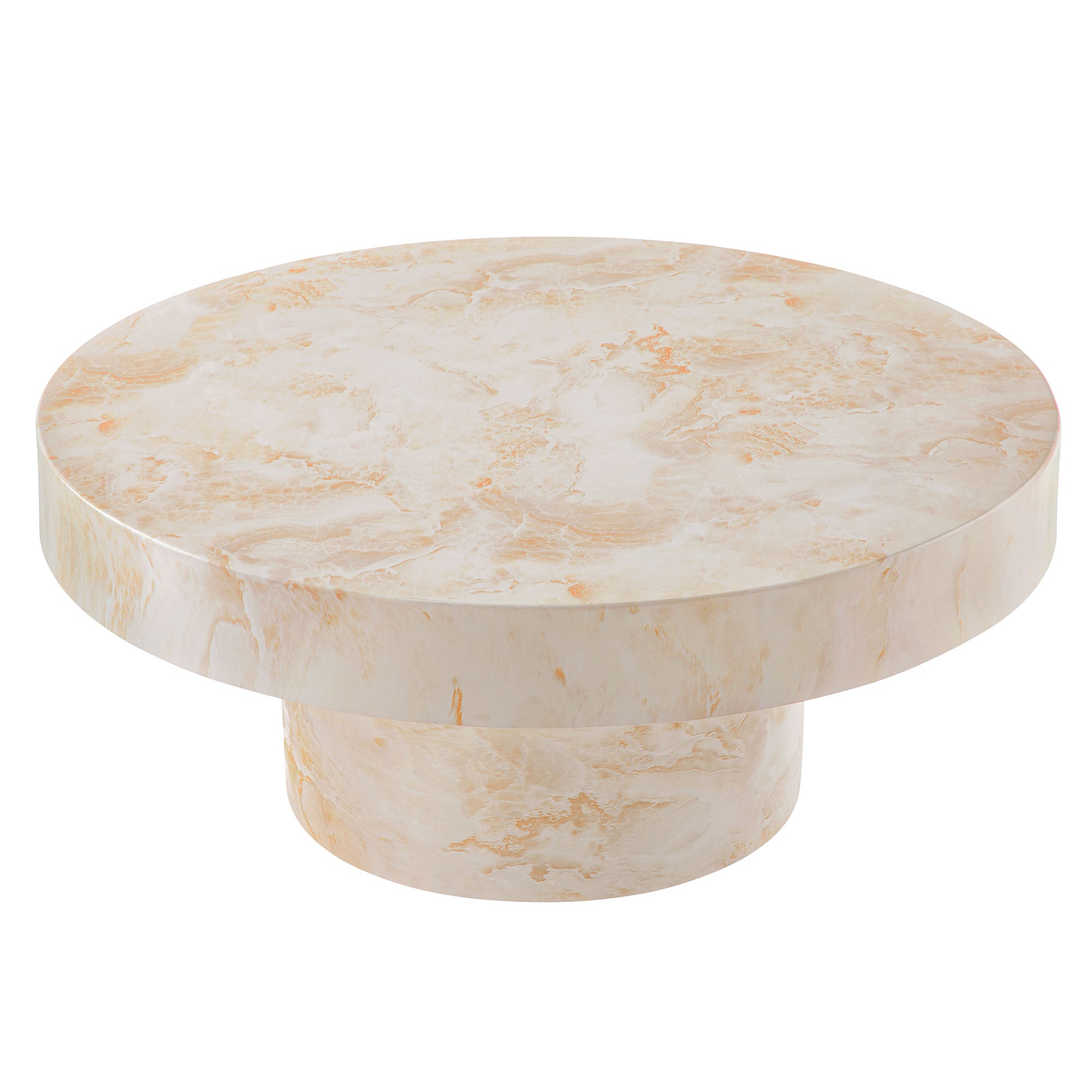 Alora Indoor - Outdoor Patio Concrete Round Coffee Table