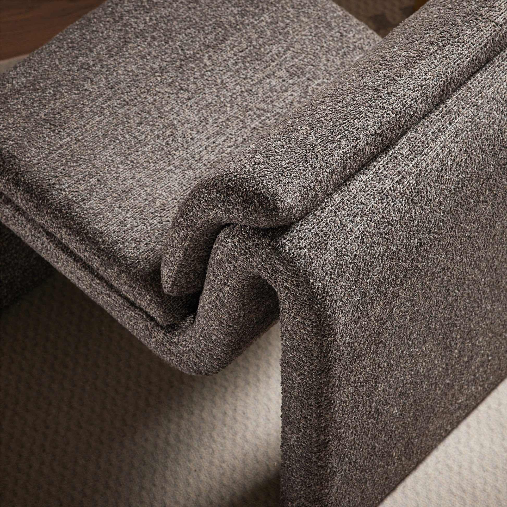 Lume Boucle Upholstered Armless Accent Chair