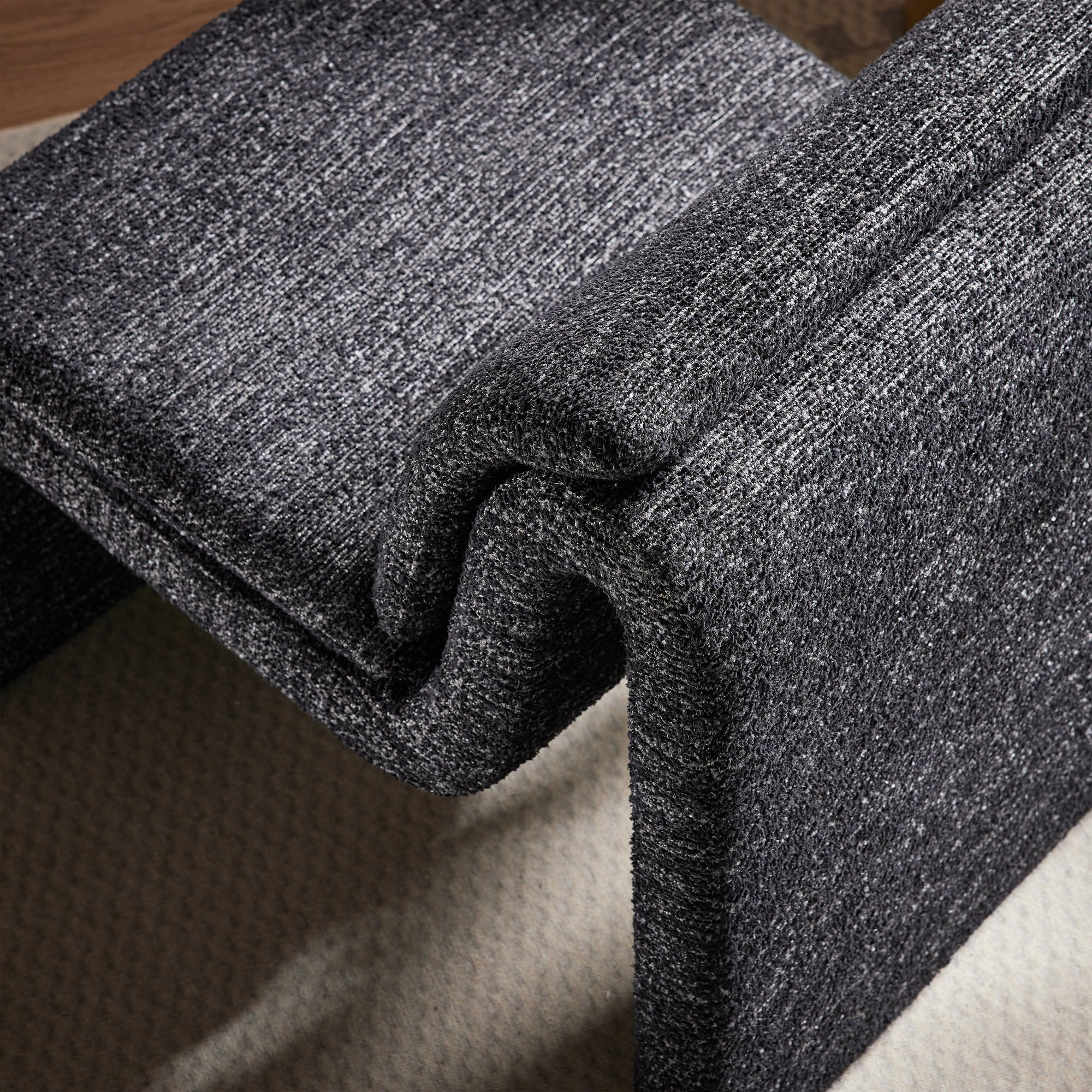 Lume Boucle Upholstered Armless Accent Chair