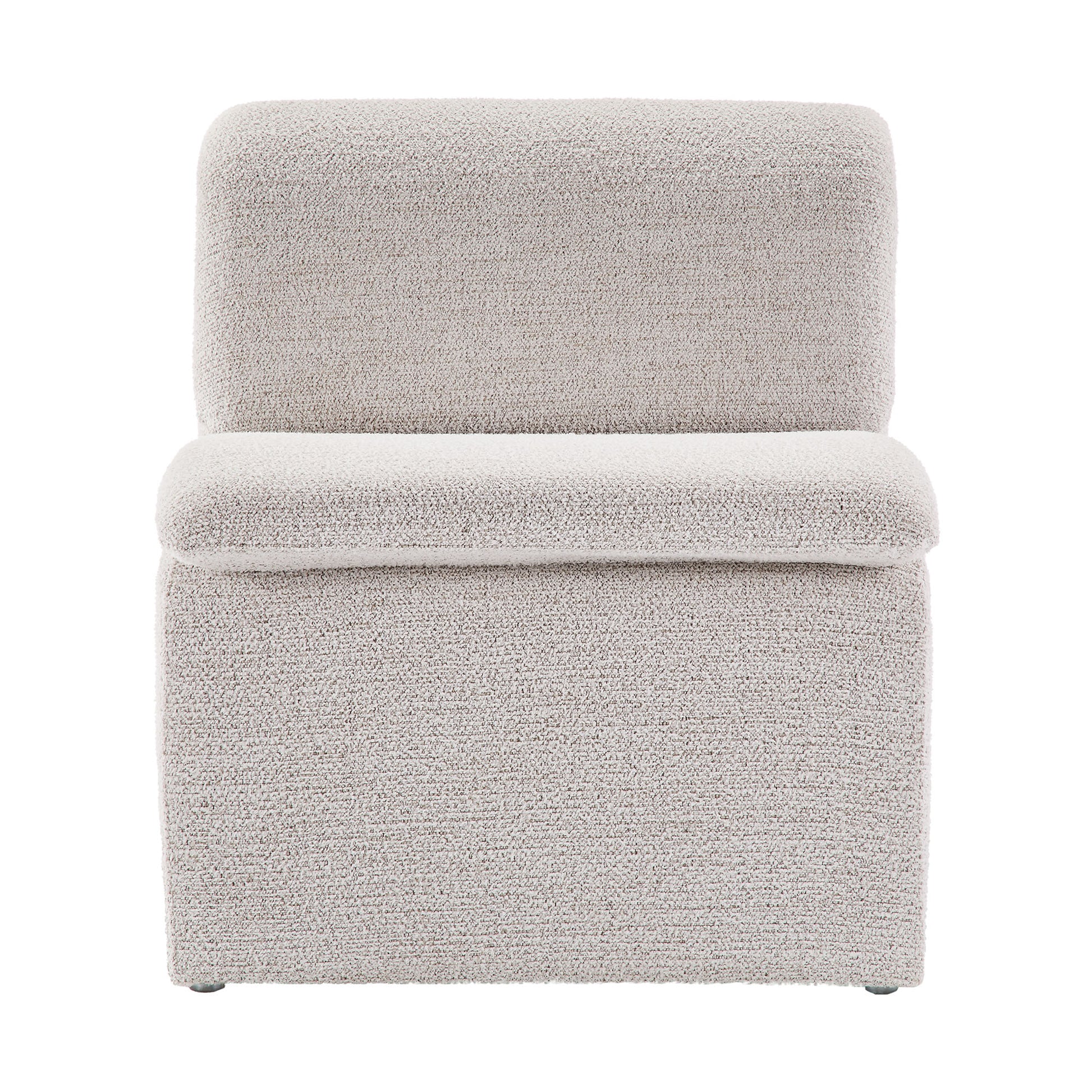 Lume Boucle Upholstered Armless Accent Chair