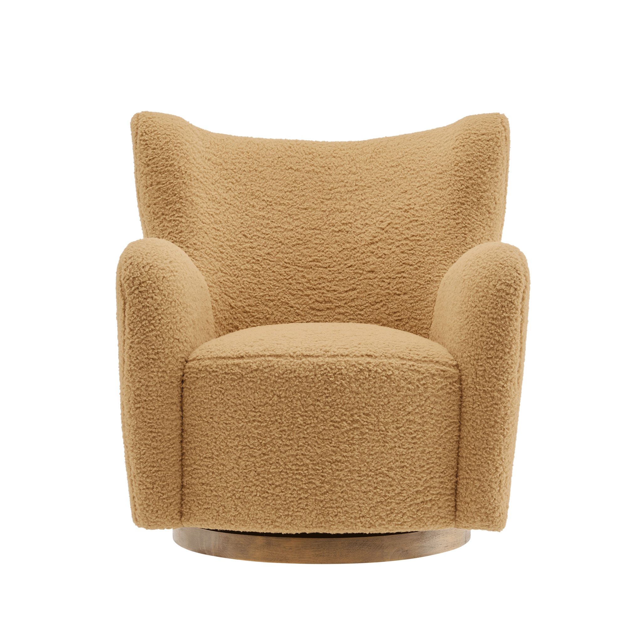 Montrose Wingback Sherpa Swivel Accent Chair