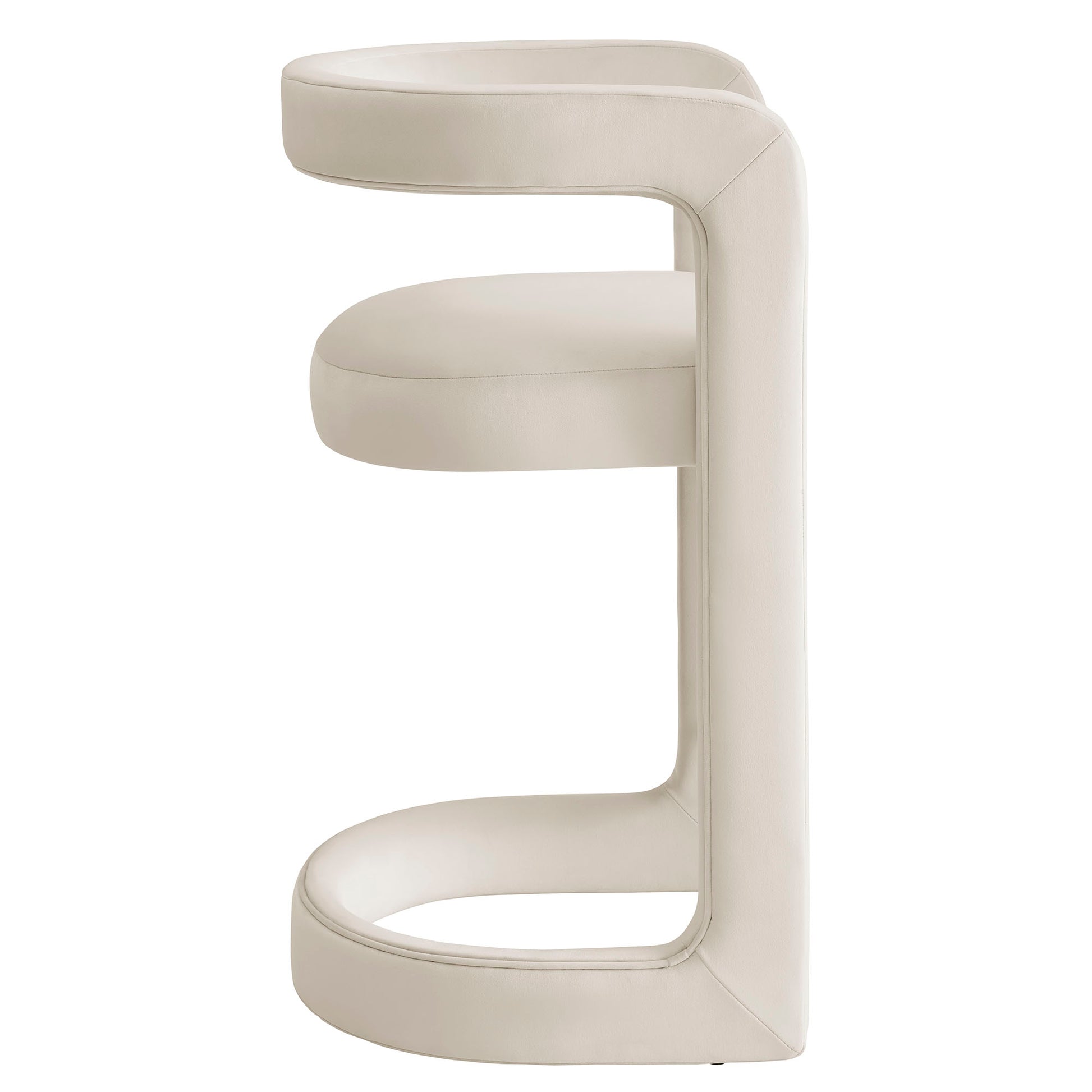 Winslow Performance Velvet Counter Stool - Rust