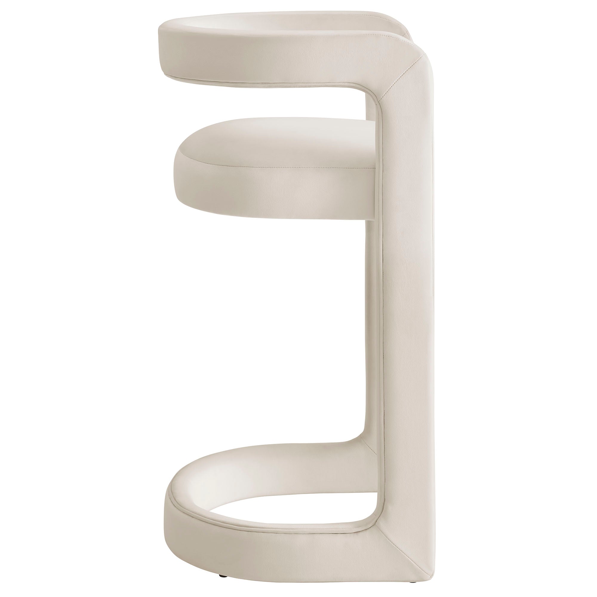 Winslow Performance Velvet Bar Stool - Rust