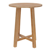 Wellspring 36" Outdoor Patio Teak Wood Bar Table - Natural