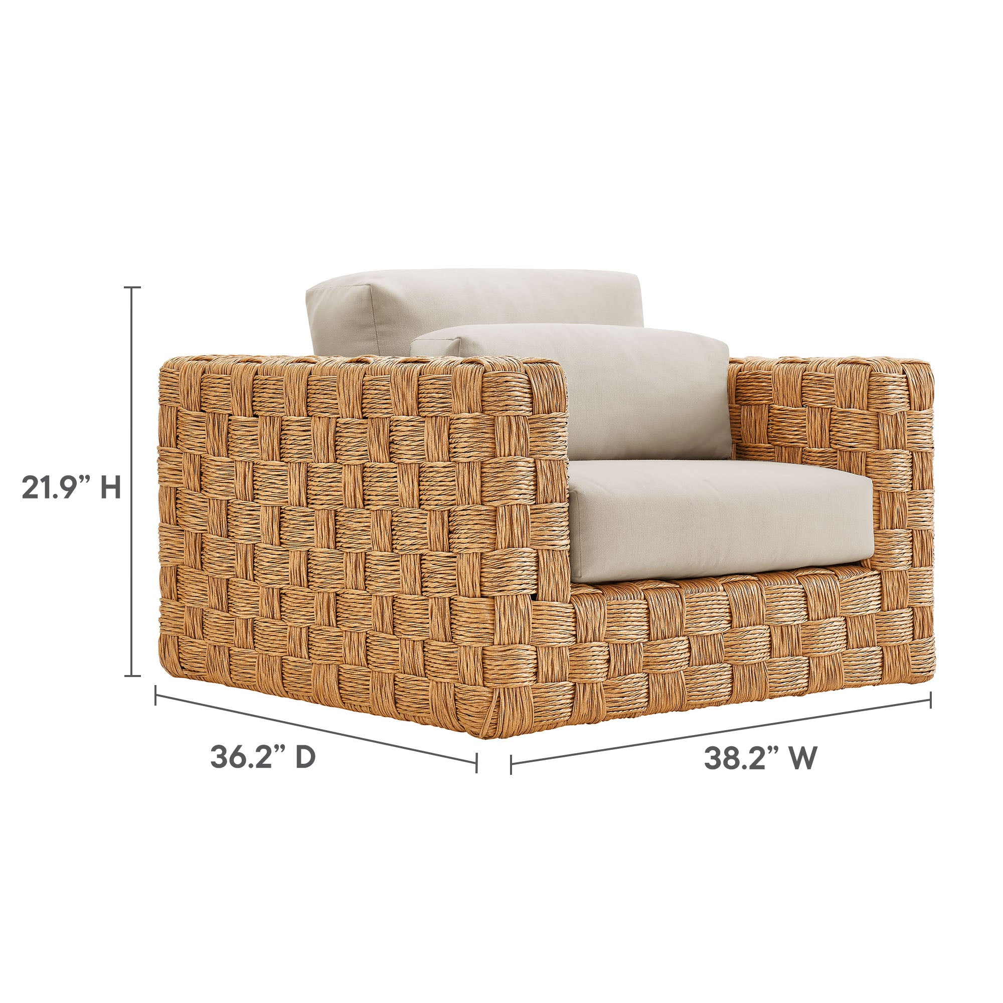 Thames  4-Piece Outdoor Patio Wicker Rattan Furniture Set