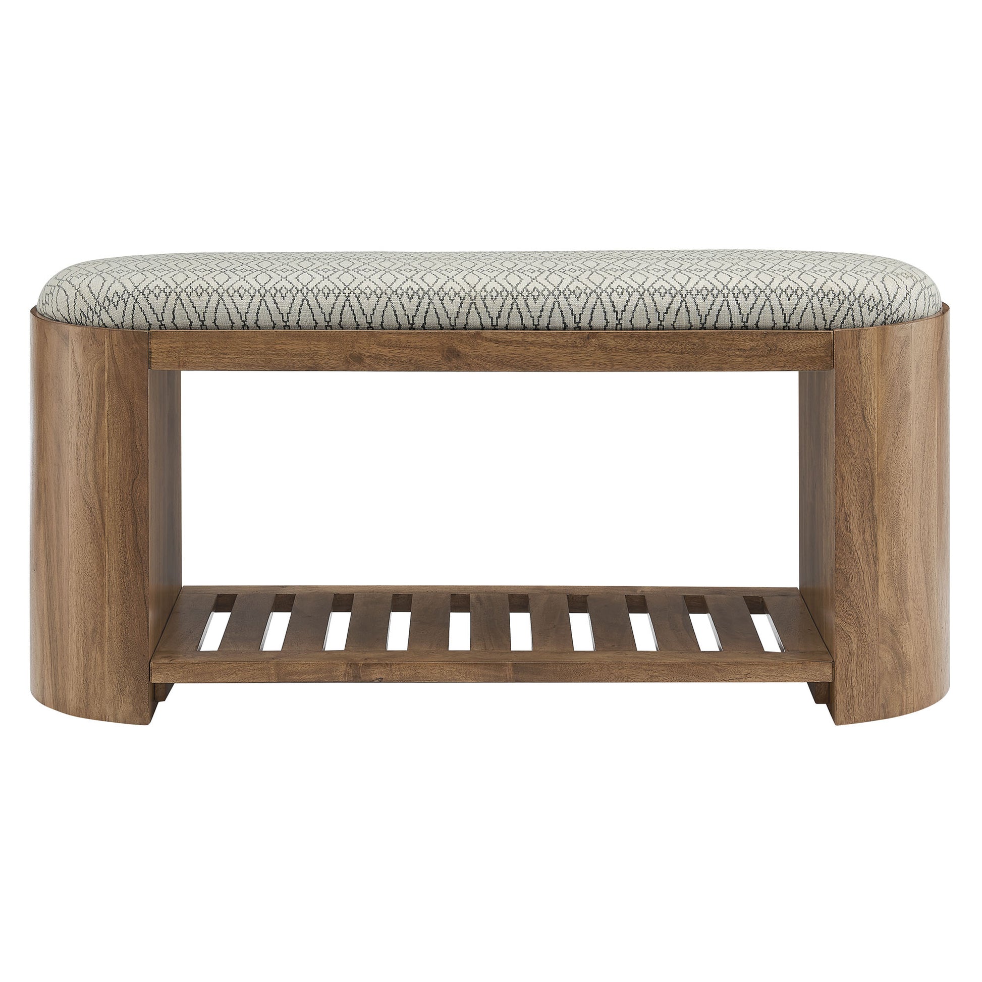 Ashby 45" Geometric Upholstered Bench