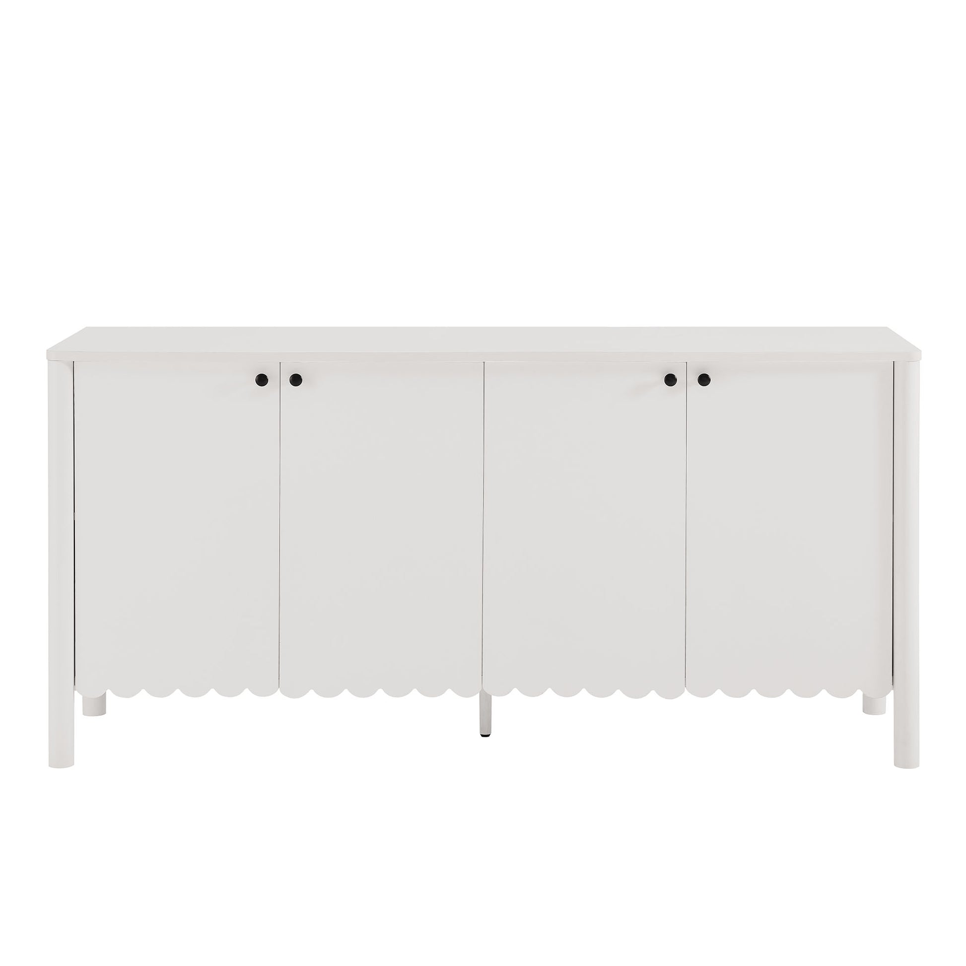 Emmeline 66" 4-Door Scalloped Sideboard Cabinet