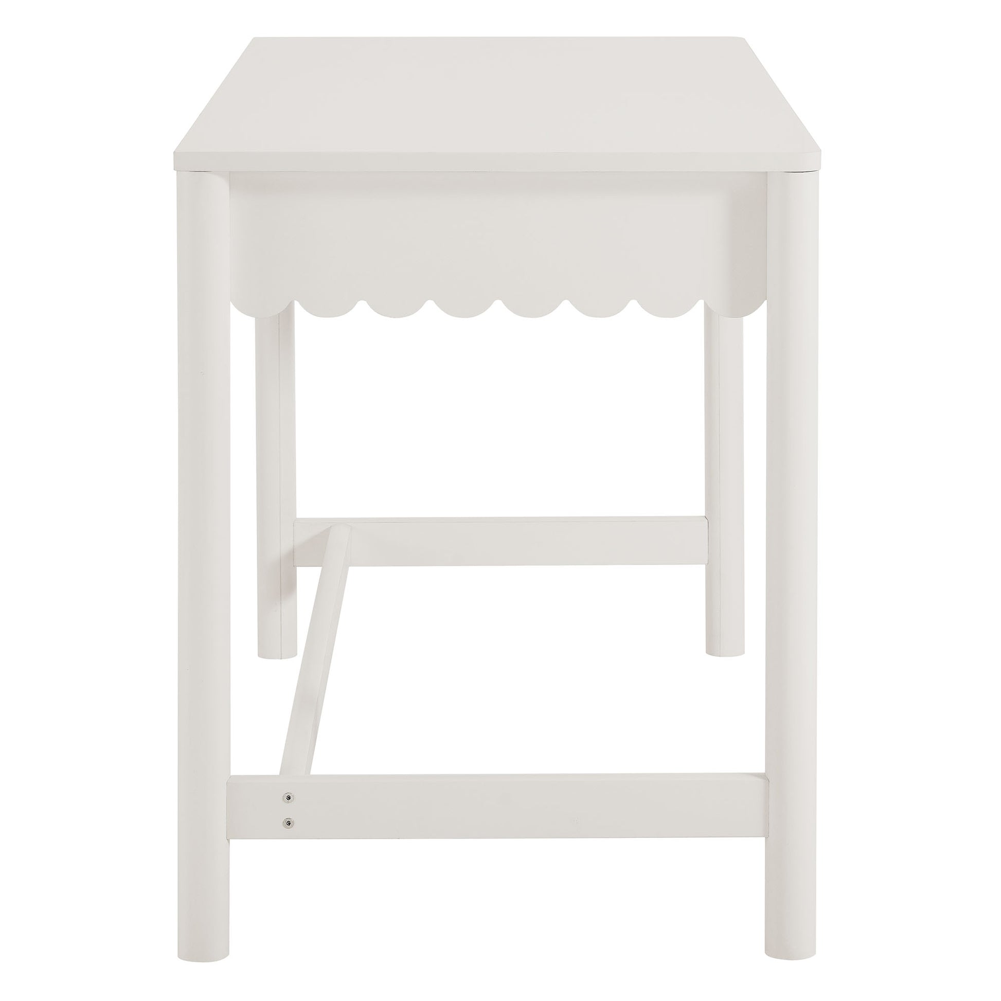 Emmeline 1-Drawer Scallop Writing Desk