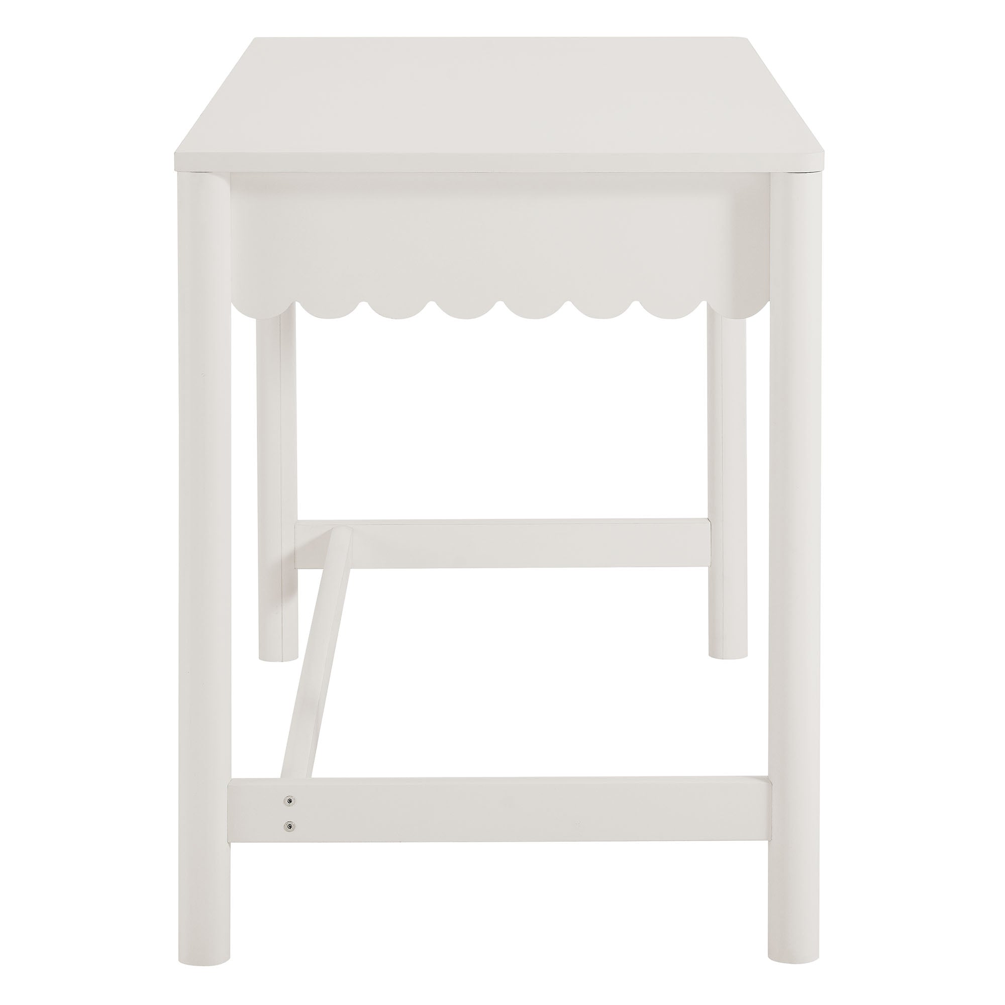 Emmeline 1-Drawer Scallop Writing Desk