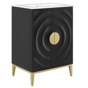 Beau 24" Bathroom Vanity Cabinet - White Black