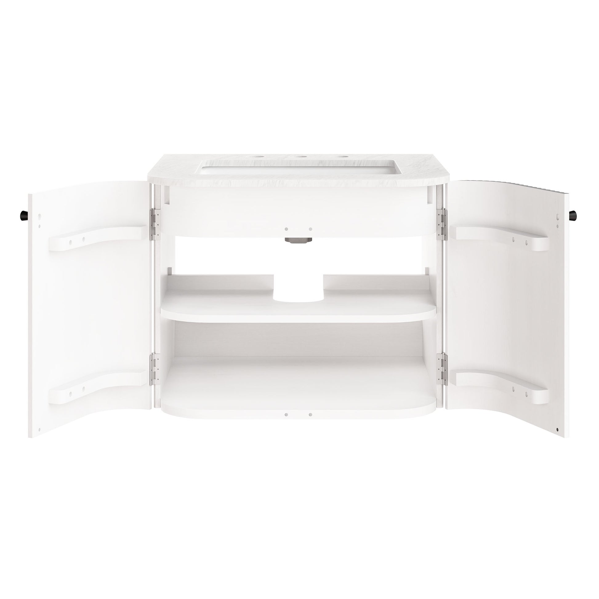 Zia Wall-Mount Bathroom Vanity with Marble Sink