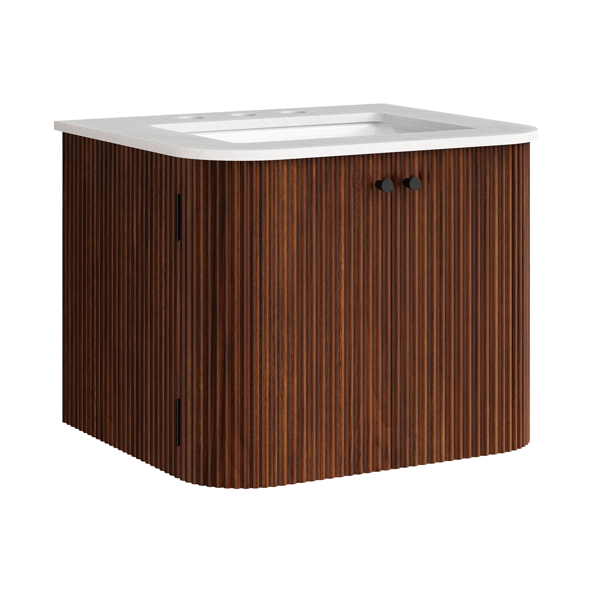 Zia Wall-Mount Bathroom Vanity with Marble Sink