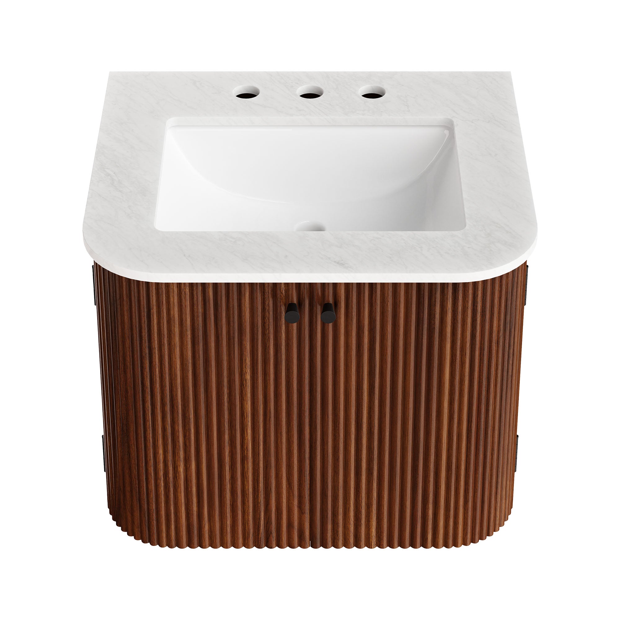 Zia Wall-Mount Bathroom Vanity with Marble Sink
