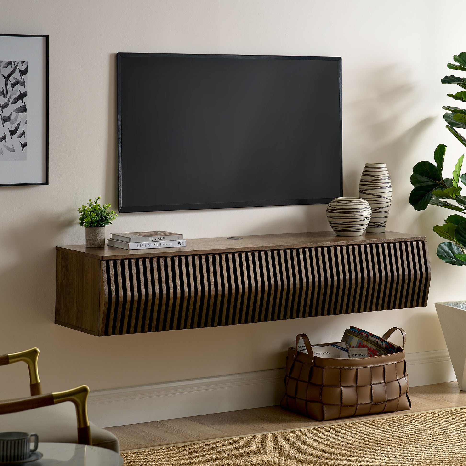 Vaughn 64" Wall Mount TV Stand