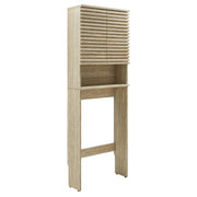 Render Over the Toilet Faux Travertine Bathroom Storage Cabinet - Travertine