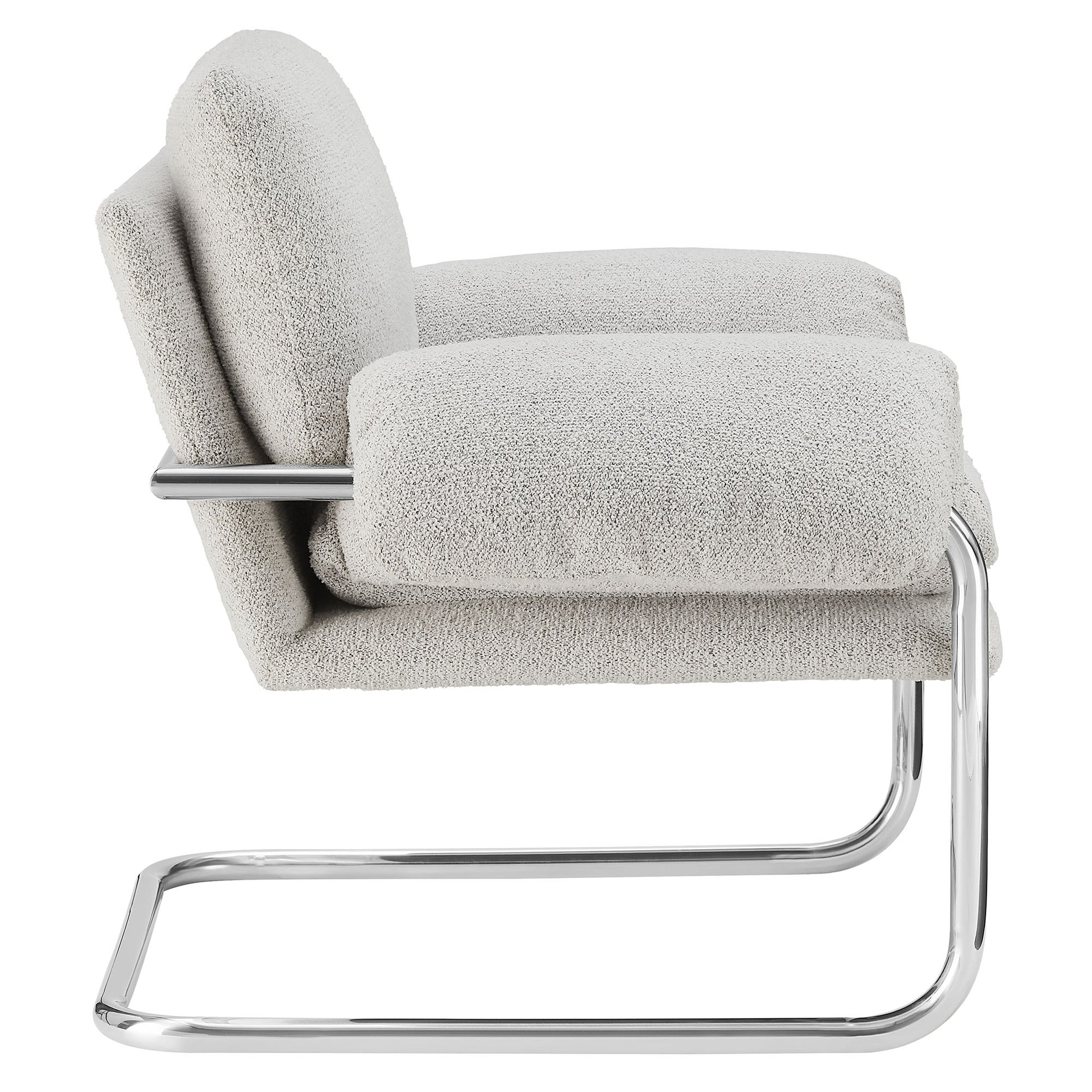 Ansel Boucle Fabric Accent Chair