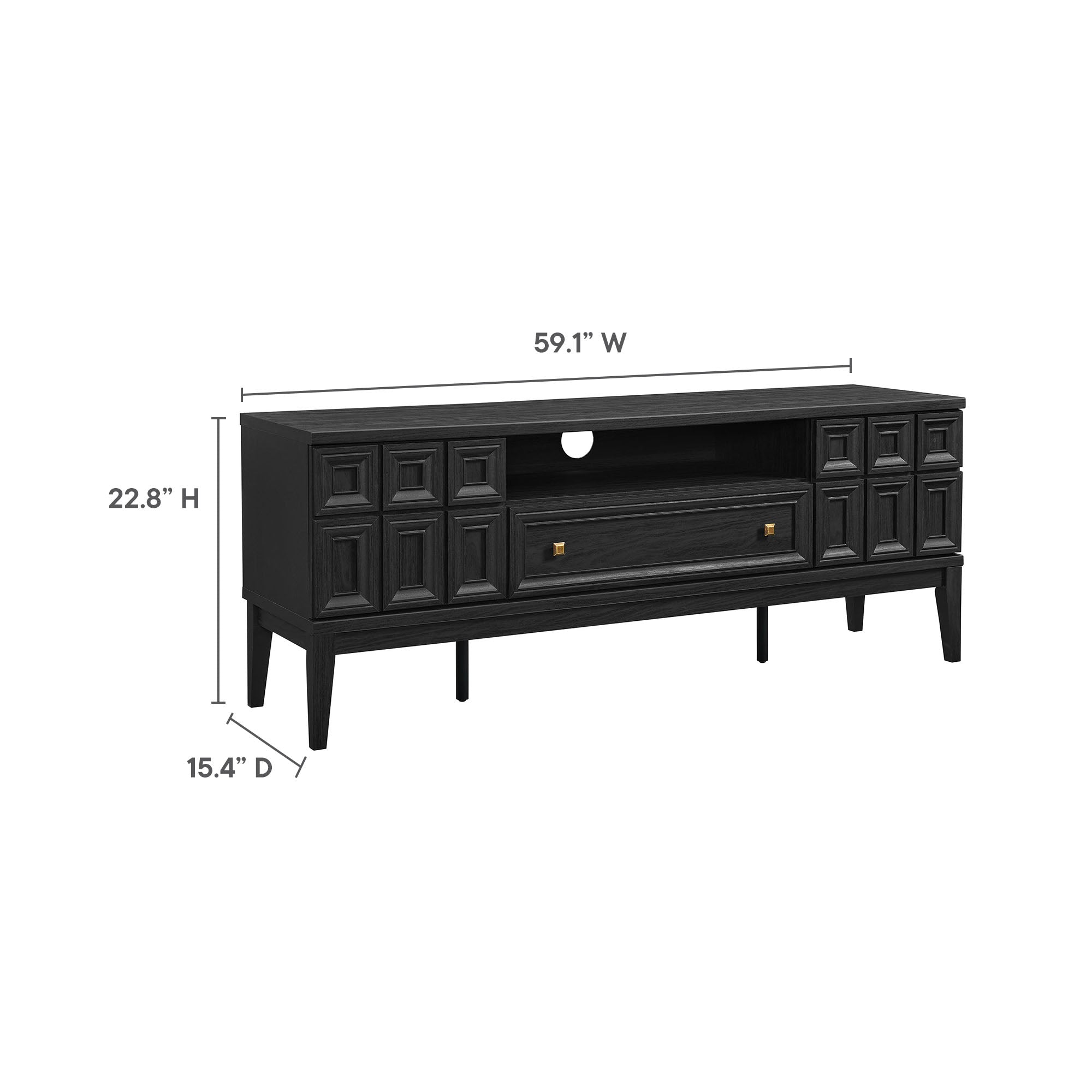 Samos 59" TV Stand - Light Oak
