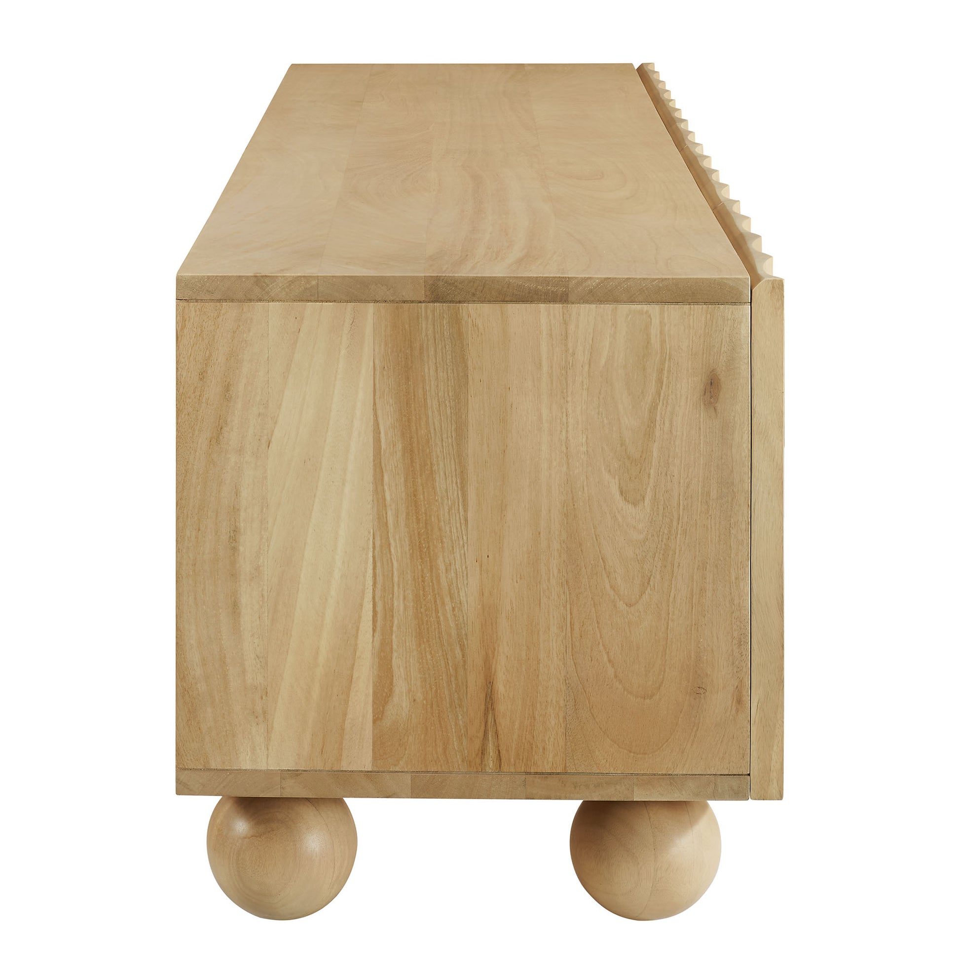 Sorren Scalloped 71" Wood TV Stand