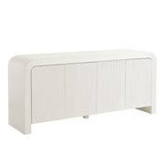 Waterflute 70" Fluted Sideboard Cabinet - White Matte