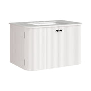Zia 30" Wall-Mount Bathroom Vanity with Marble Sink - Ivory