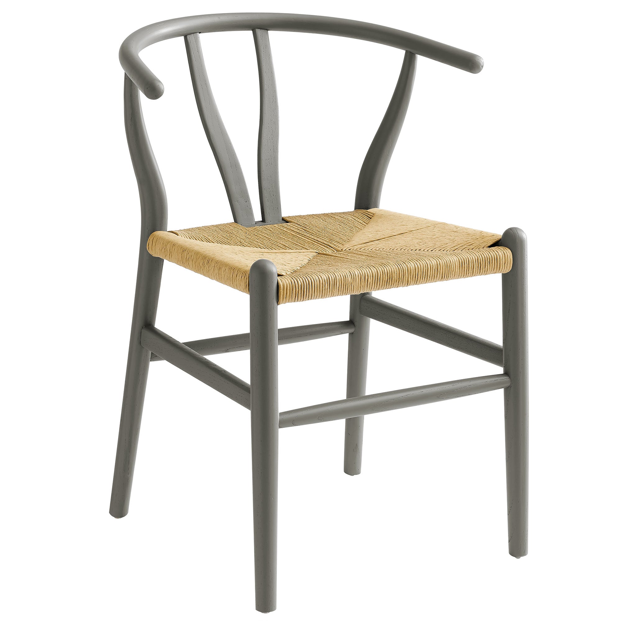 Amish 32" Wood Dining Accent Chair - Light Gray