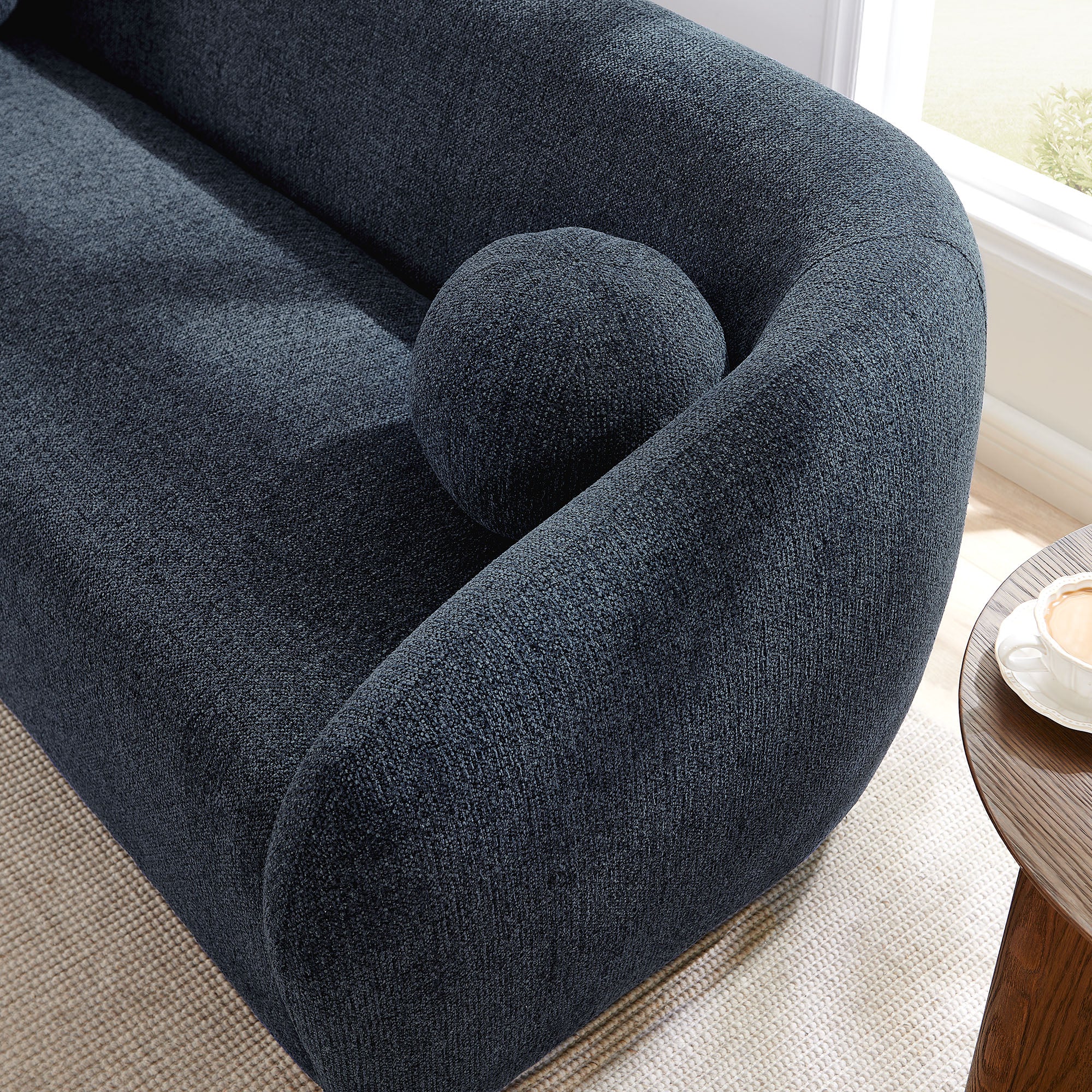 Holland 85" Chenille Fabric Sofa