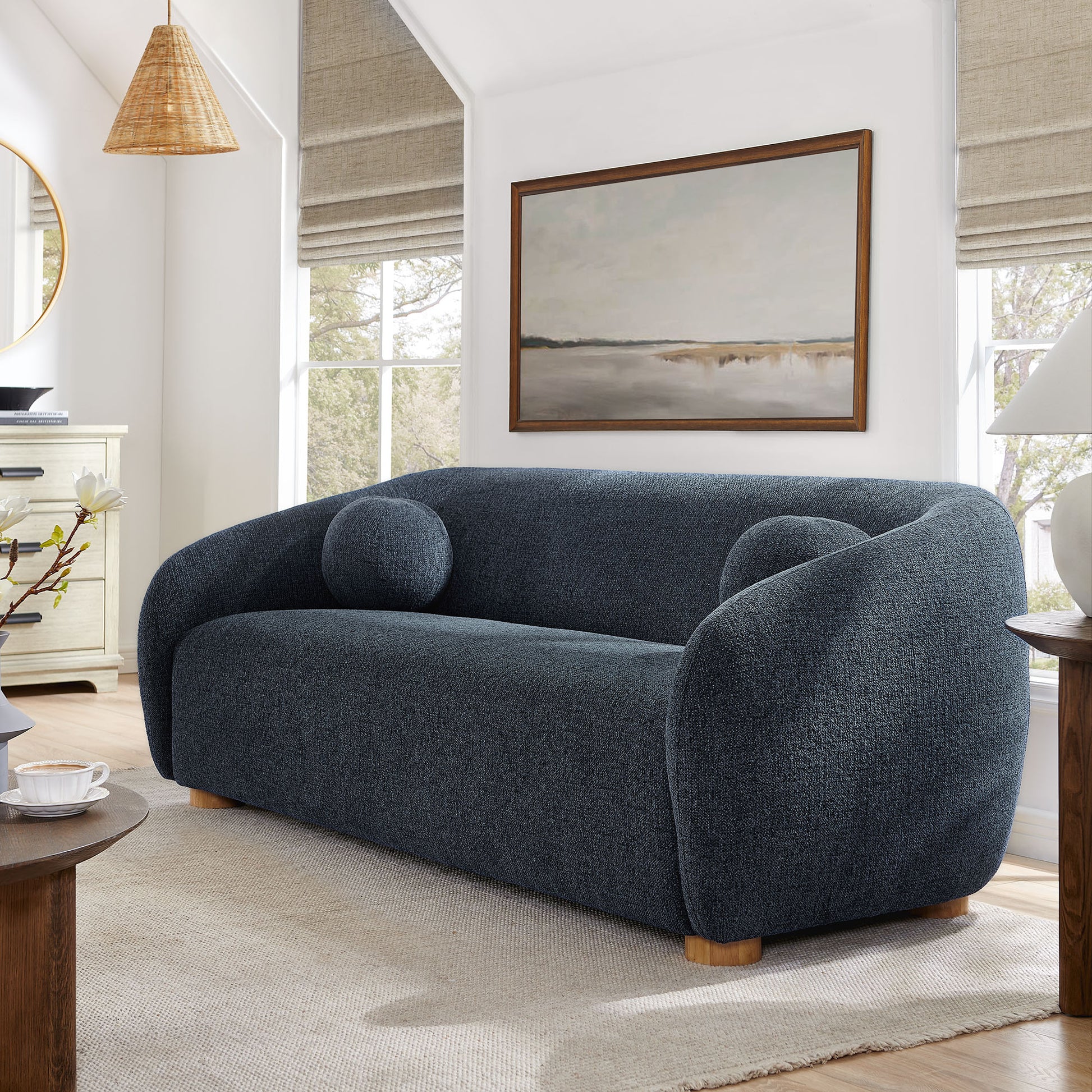 Holland 85" Chenille Fabric Sofa