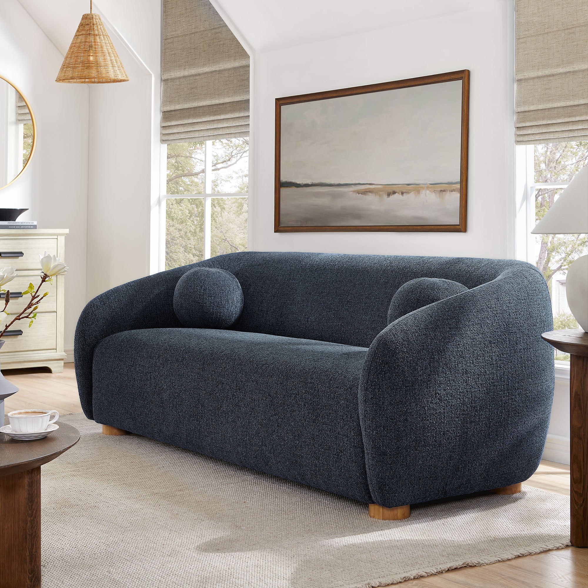 Holland 85" Chenille Fabric Sofa