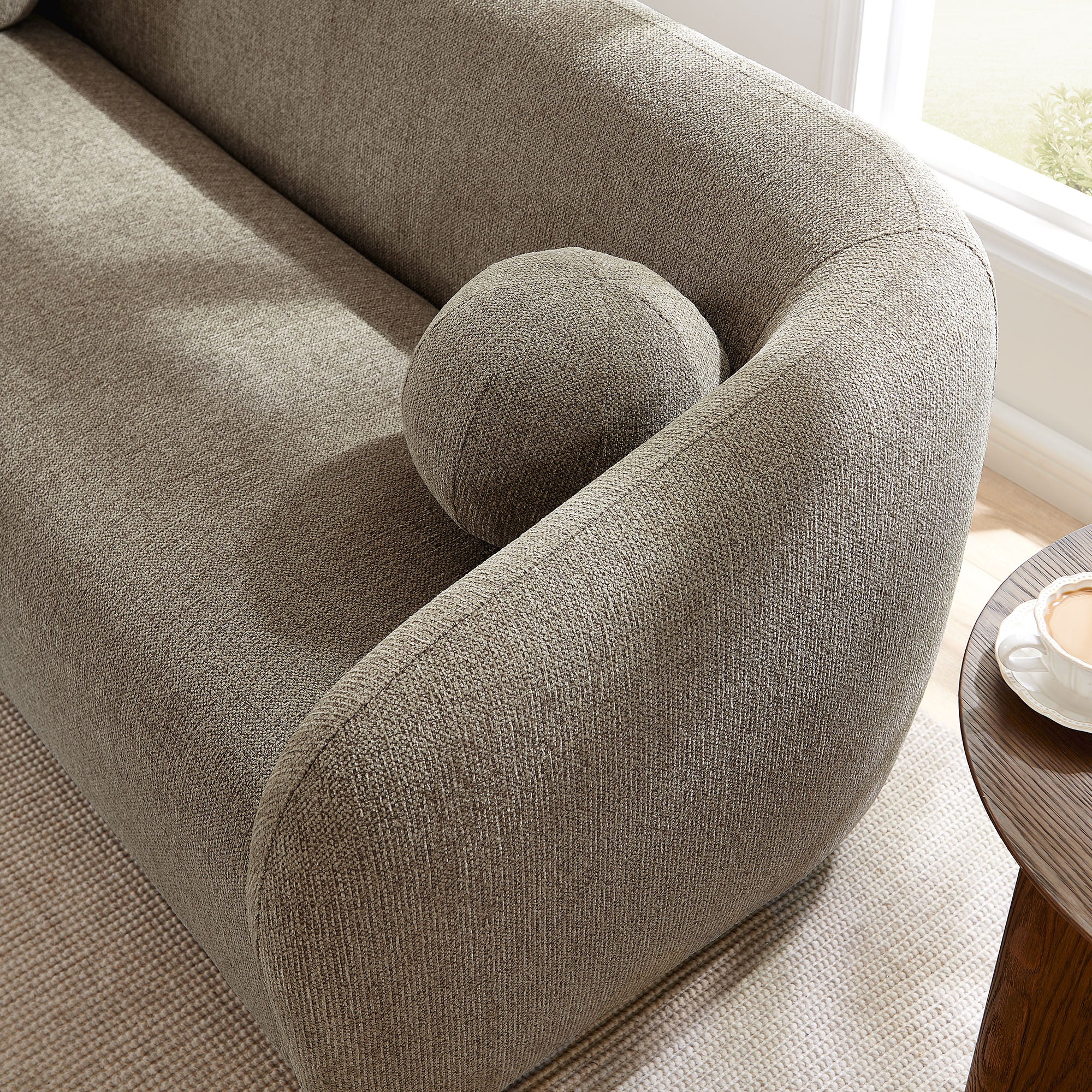 Holland 85" Chenille Fabric Sofa