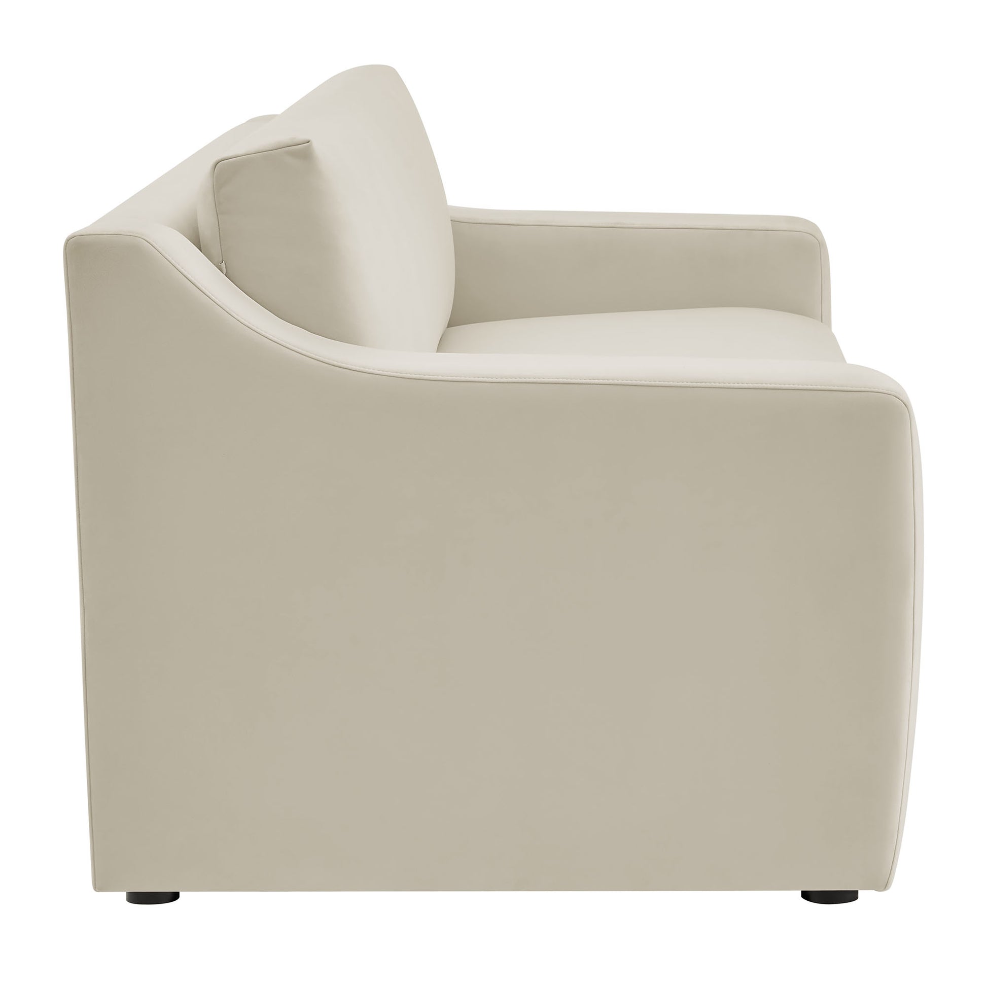 Liora Performance Velvet Sofa - Taupe