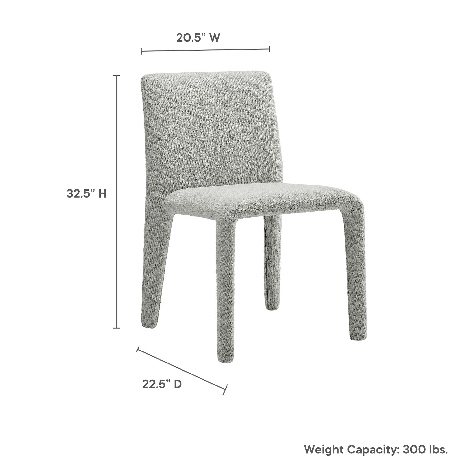 Rhodes Fabric Upholstered Dining Chair - Navy