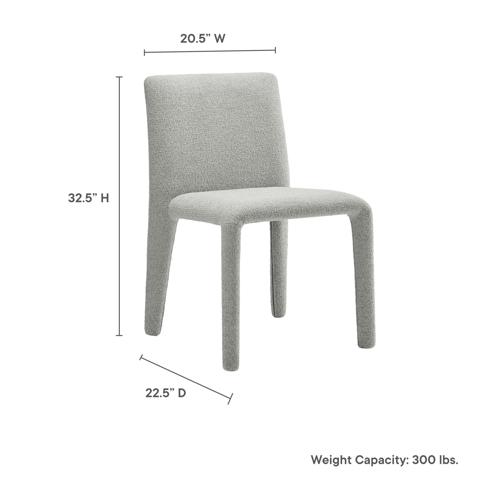 Rhodes Fabric Upholstered Dining Chair - Navy