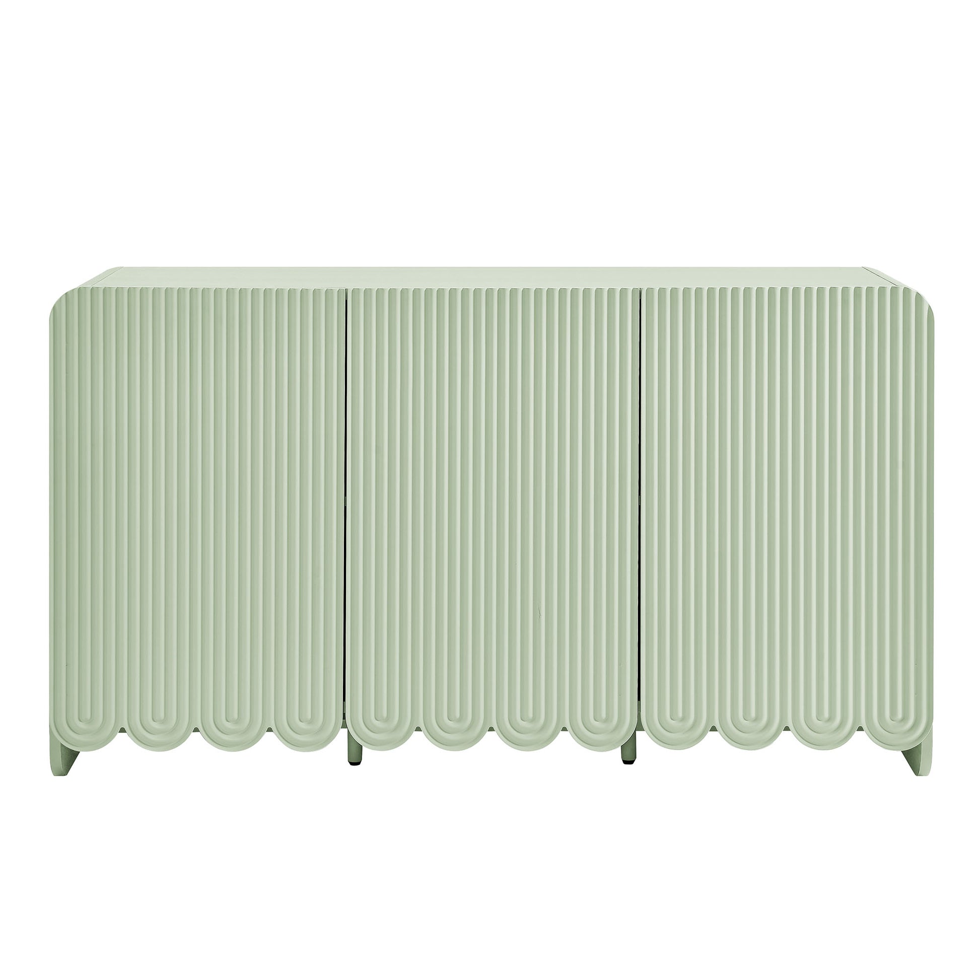 Dahlia Fluted and Scalloped Sideboard Storage Cabinet