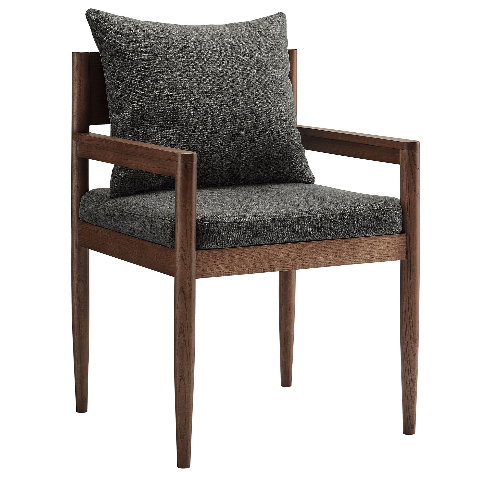 Remington Wood Dining Armchair - Charcoal