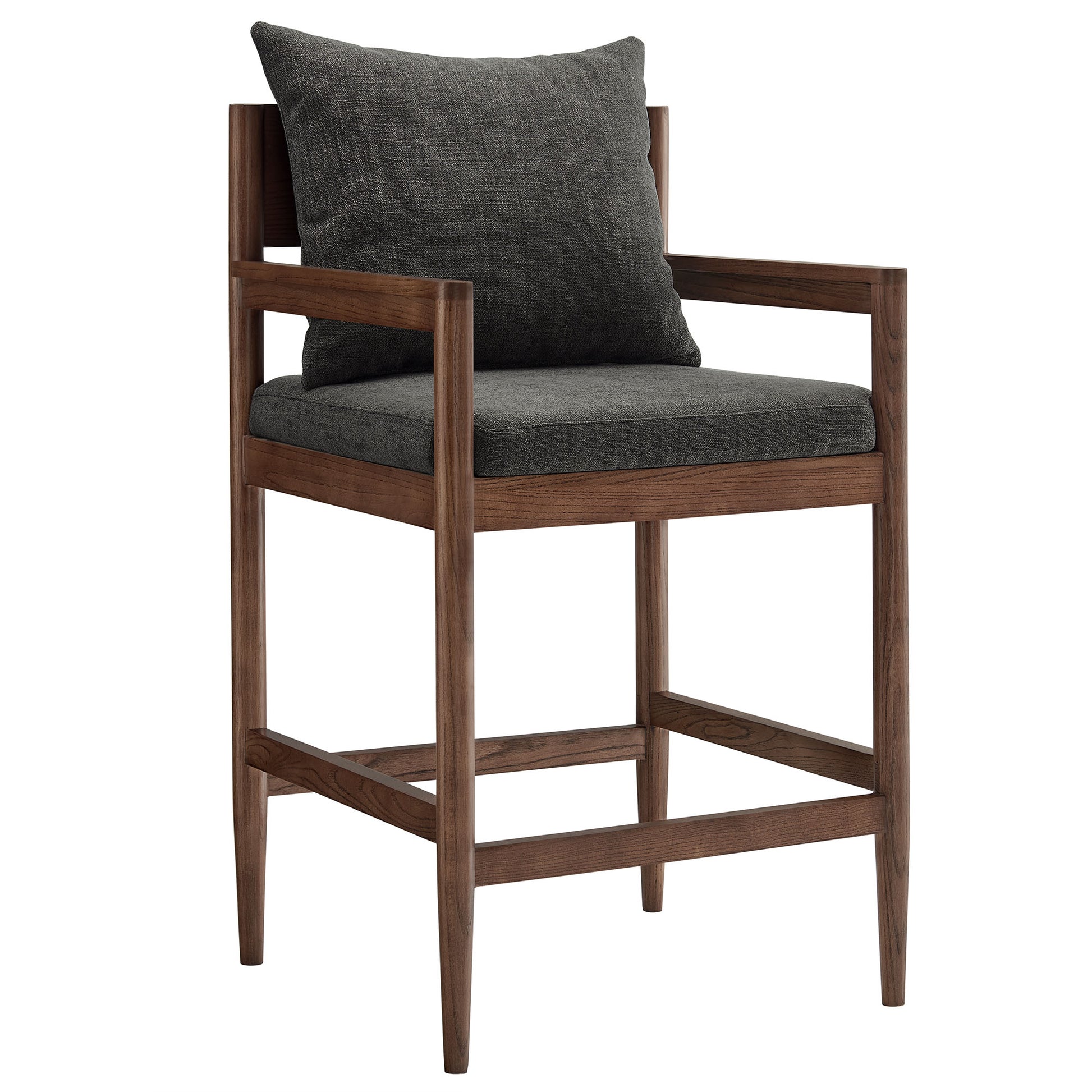 Remington Wood Counter Stool - Charcoal