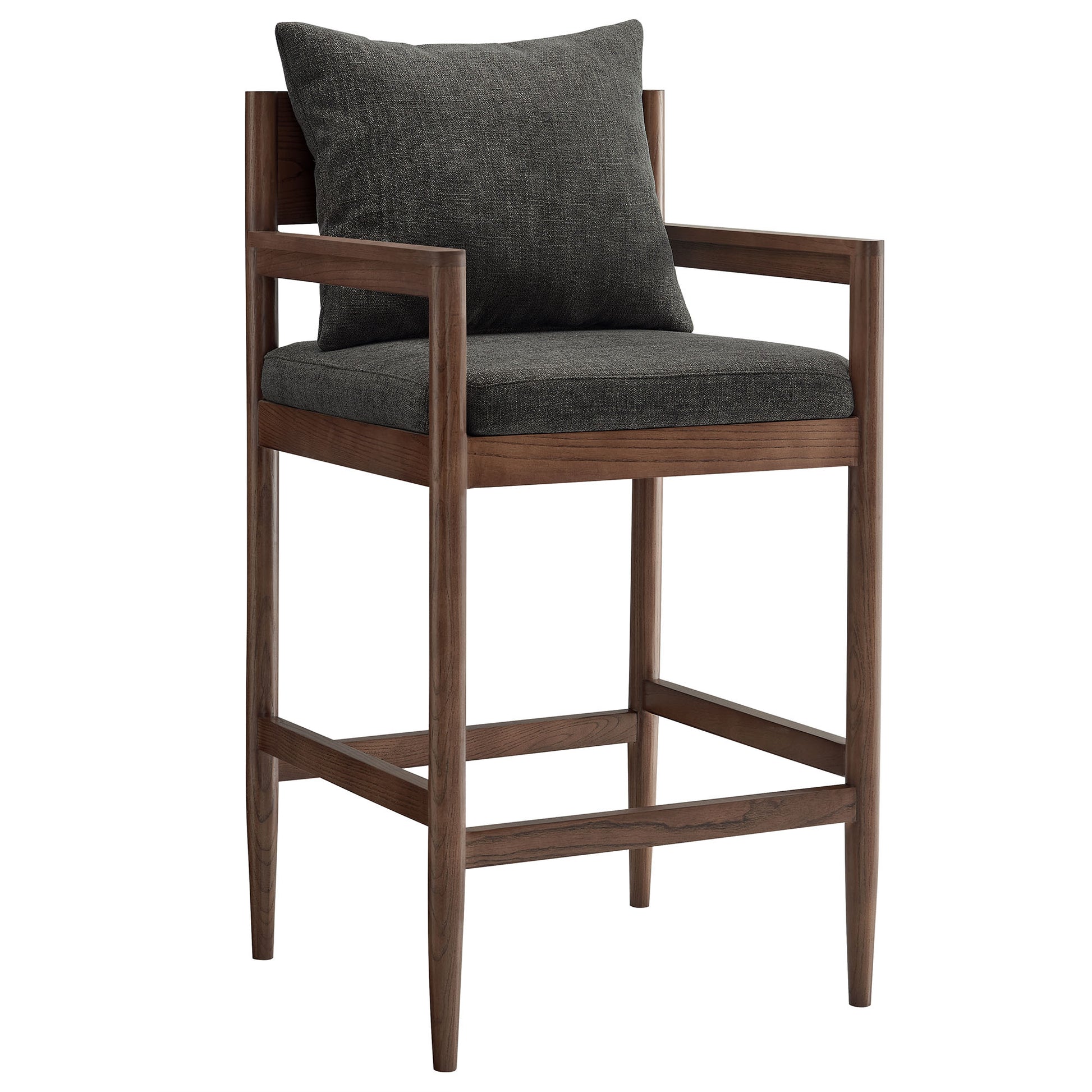 Remington Wood Bar Stool - Charcoal
