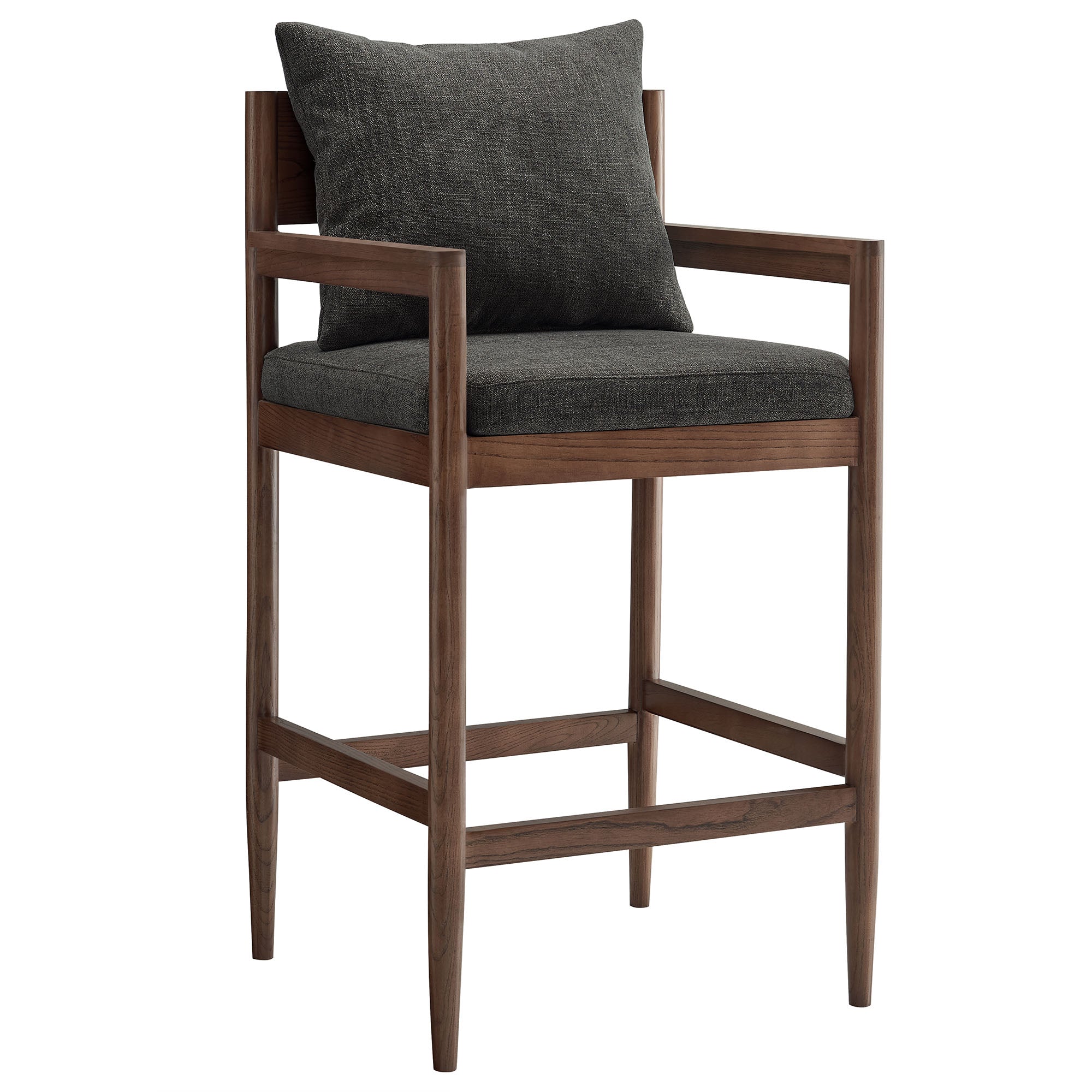 Remington Wood Bar Stool - Charcoal