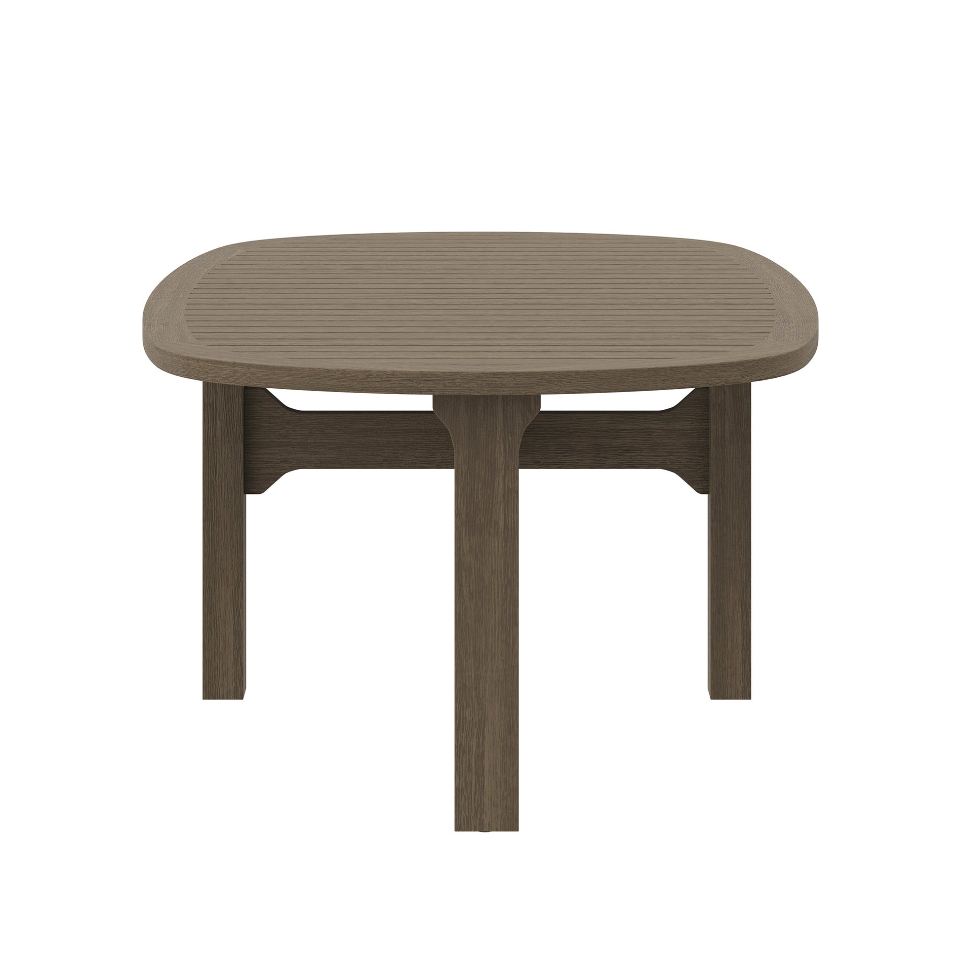 Saratoga Oval Outdoor Patio Teak Wood Coffee Table