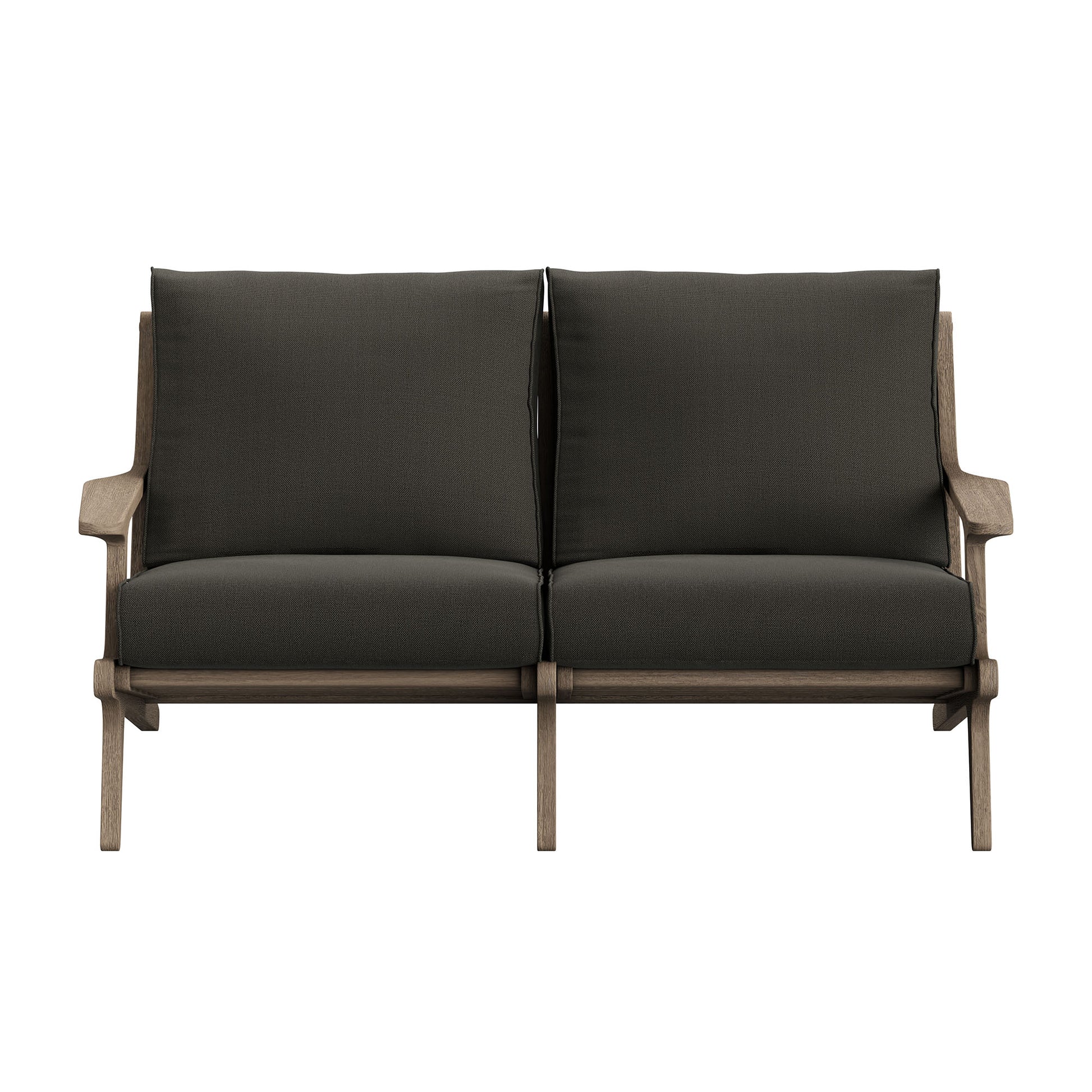 Saratoga Outdoor Teak Wood Loveseat