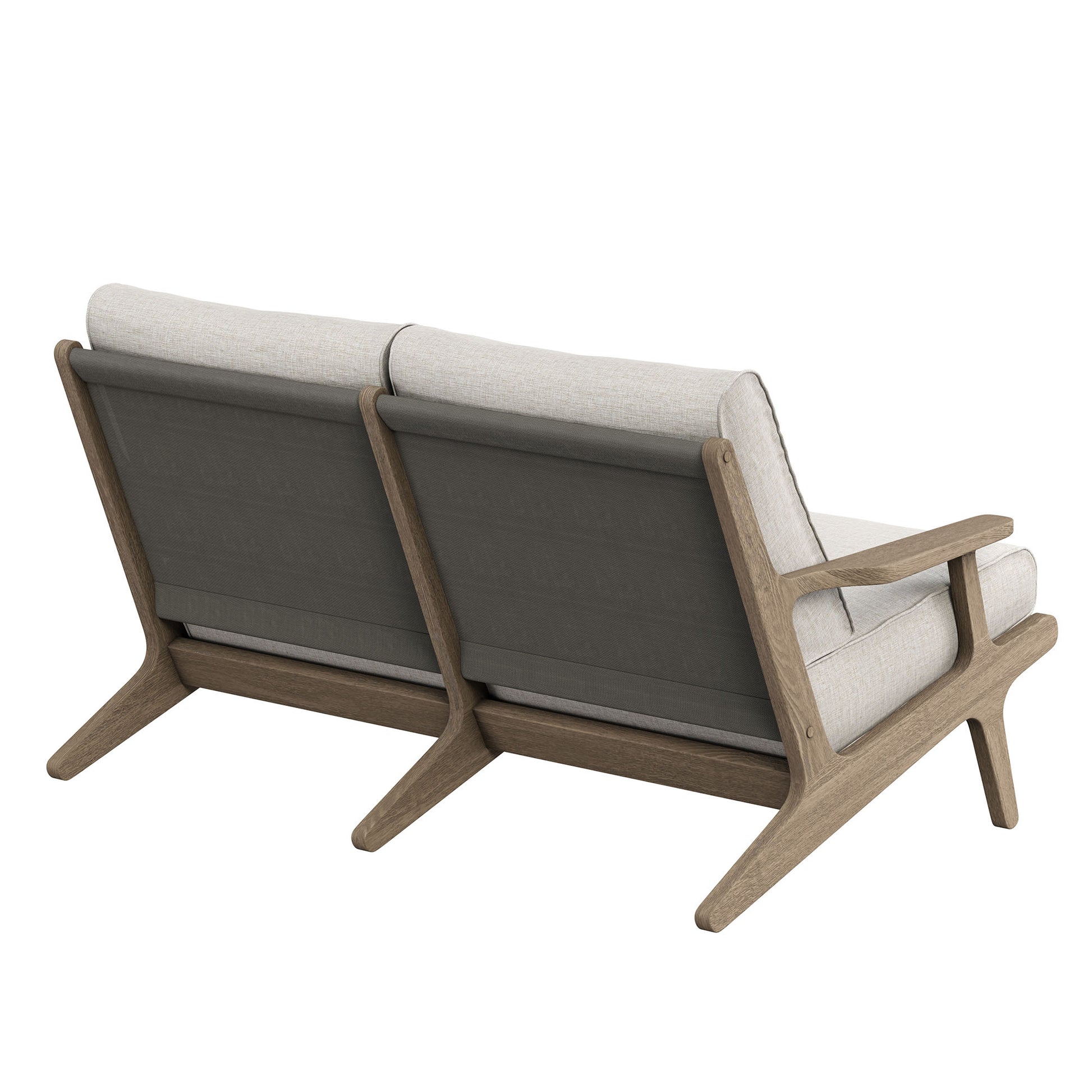 Saratoga Outdoor Teak Wood Loveseat