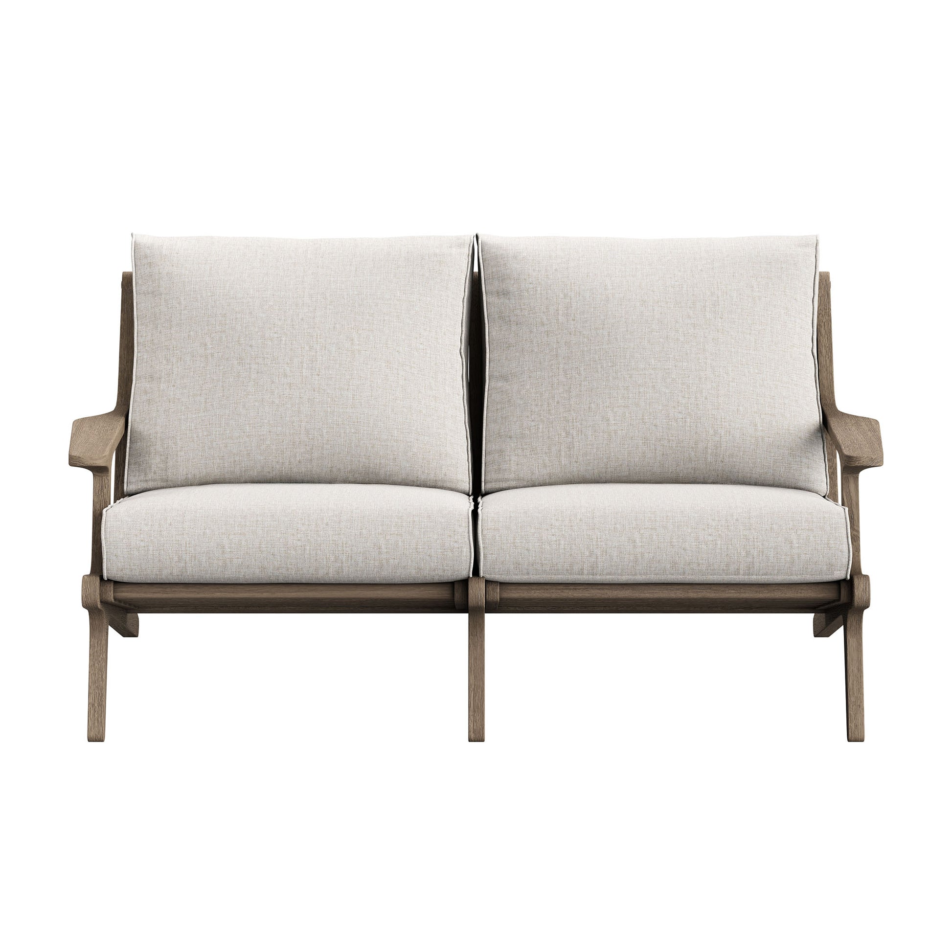Saratoga Outdoor Teak Wood Loveseat