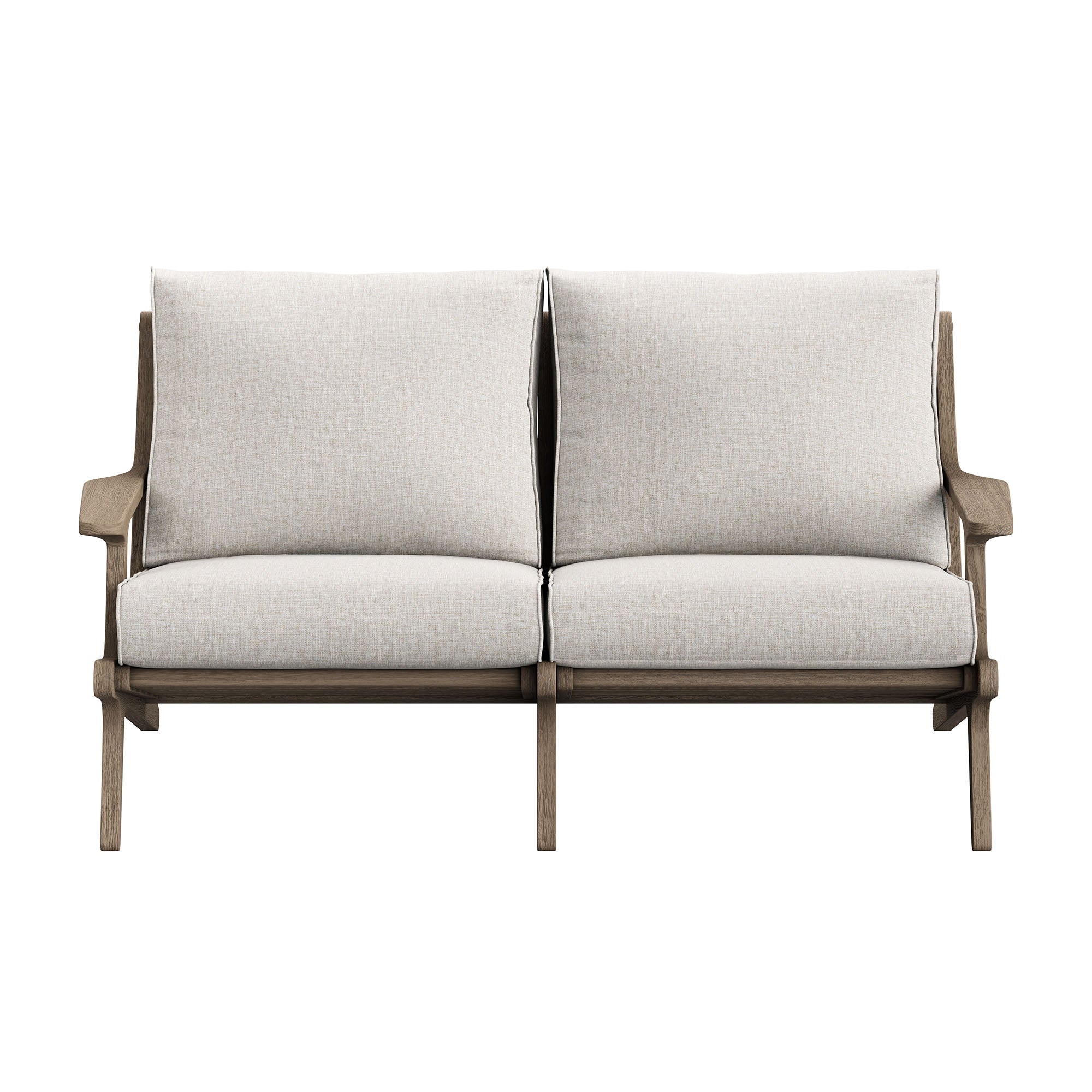Saratoga Outdoor Teak Wood Loveseat