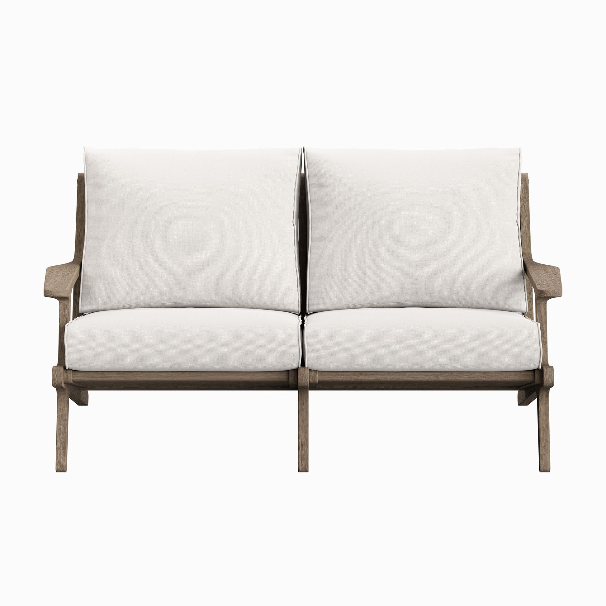 Saratoga Outdoor Teak Wood Loveseat