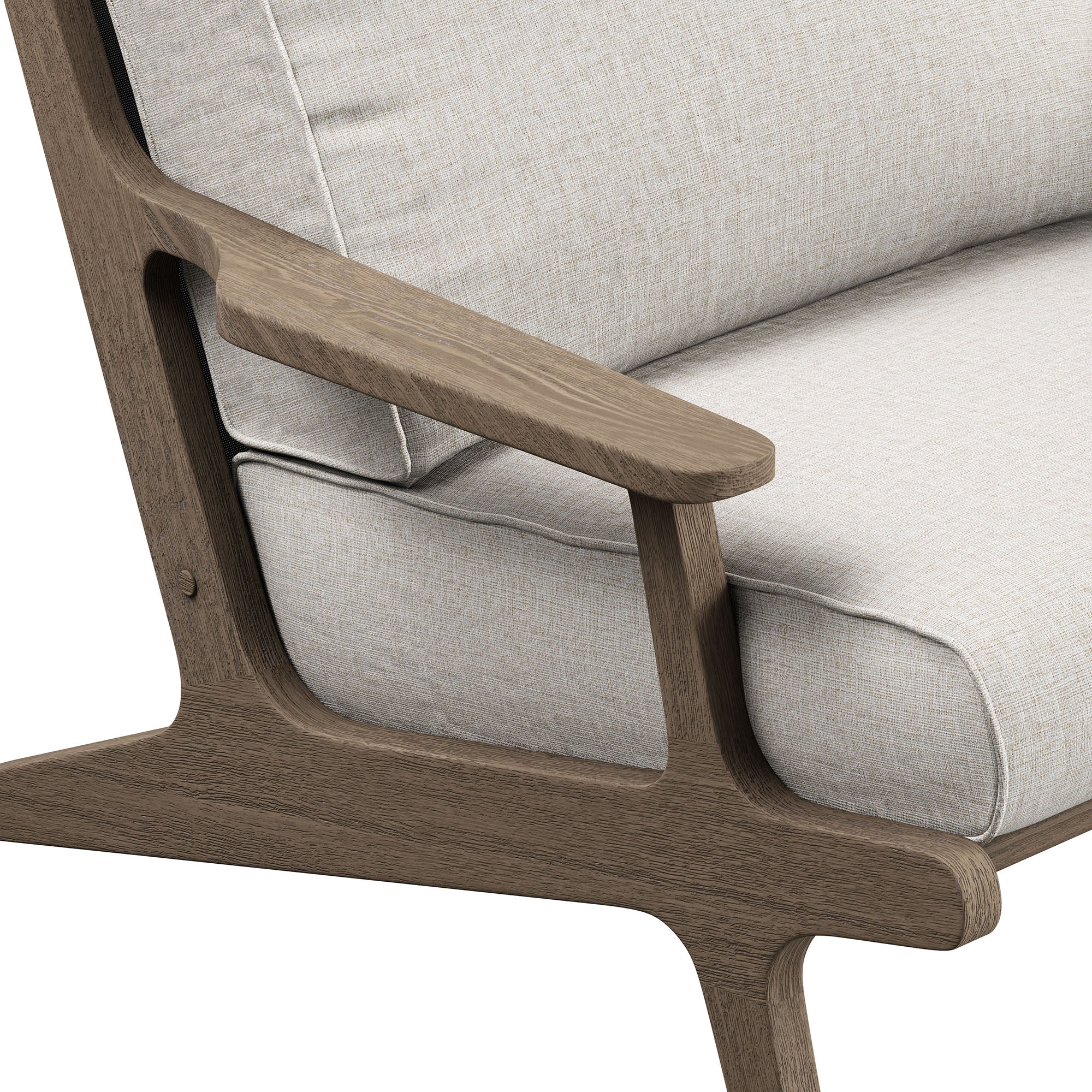 Saratoga Outdoor Teak Wood Armchair
