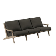Saratoga Outdoor Teak Sofa - Weathered Gray Flint