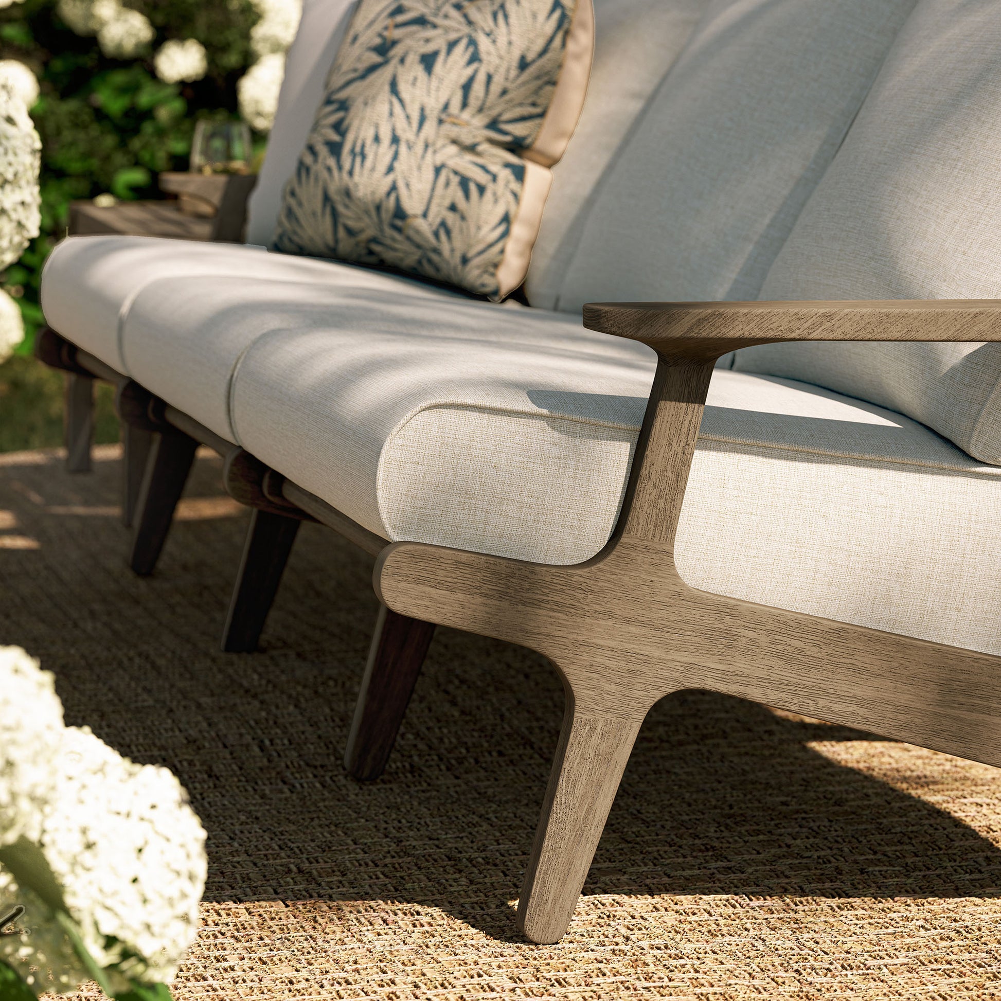Saratoga Outdoor Teak Sofa