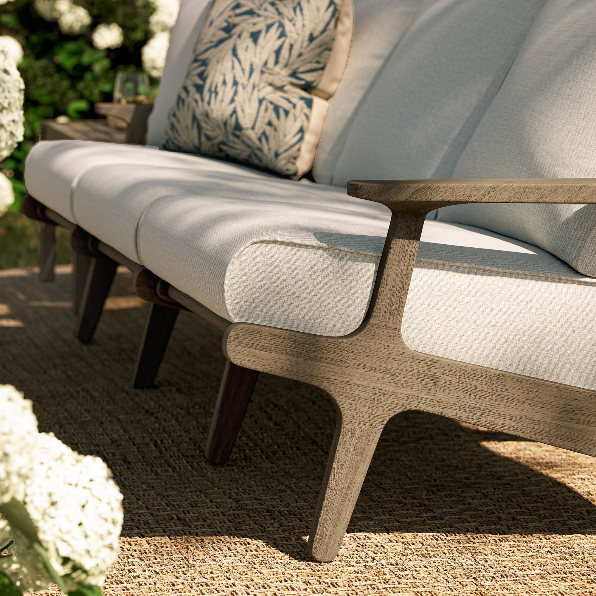 Saratoga Outdoor Teak Sofa