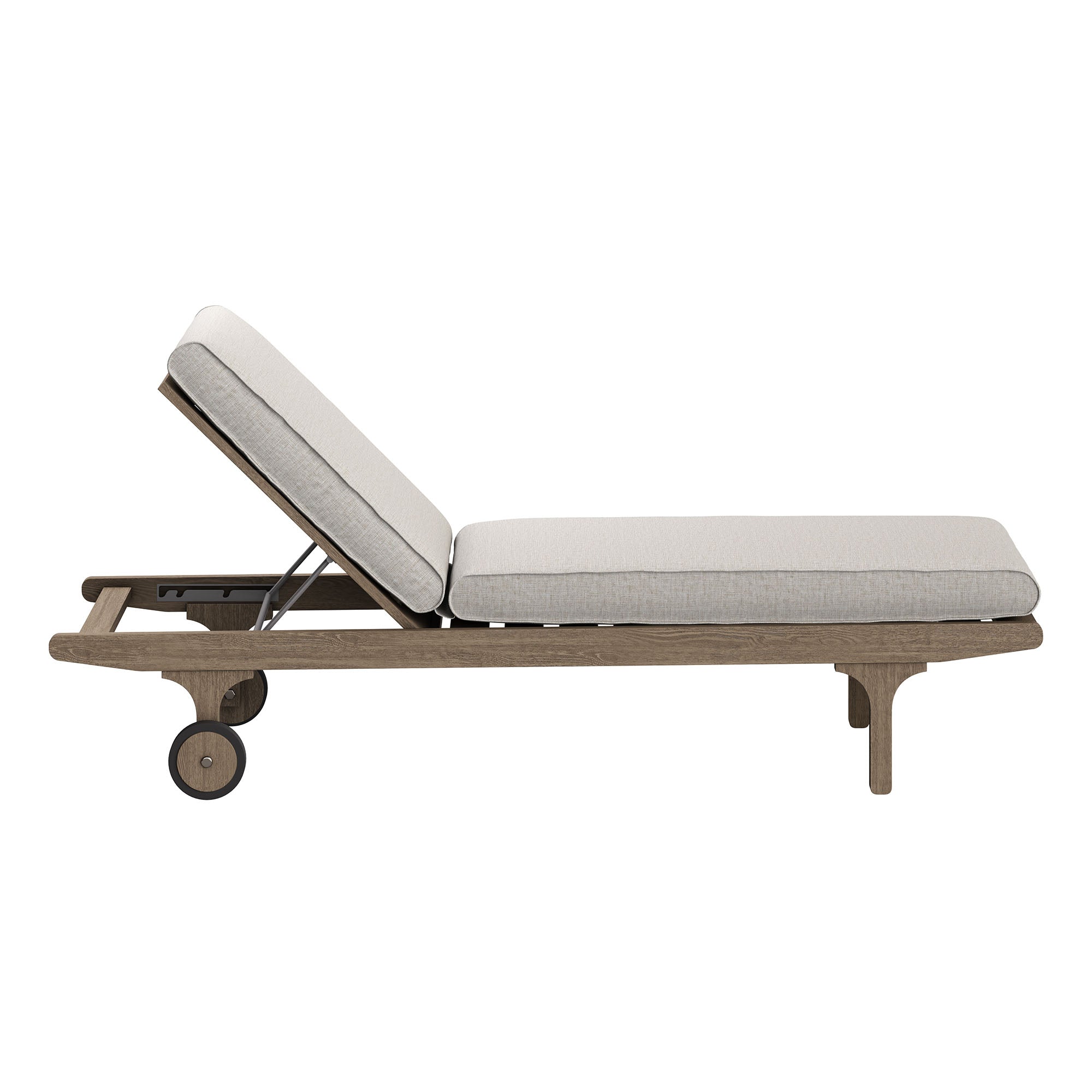 Saratoga Outdoor Teak Wood 3-Piece Chaise Lounge Furniture Set